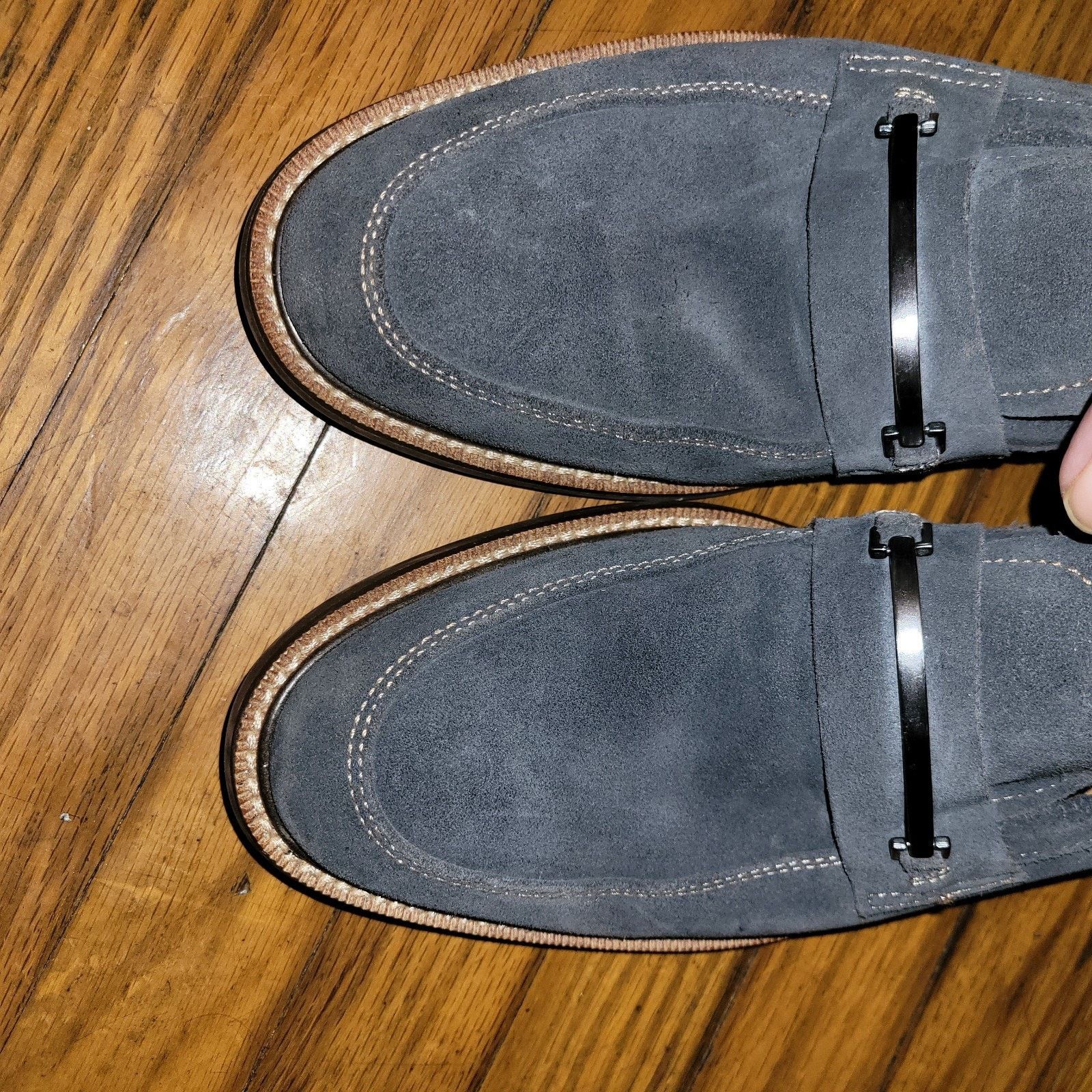Aston Grey Aston Grey Collection Suede Leather Loafers Gray Size 8 Size US 8 / EU 41 - 7 Thumbnail