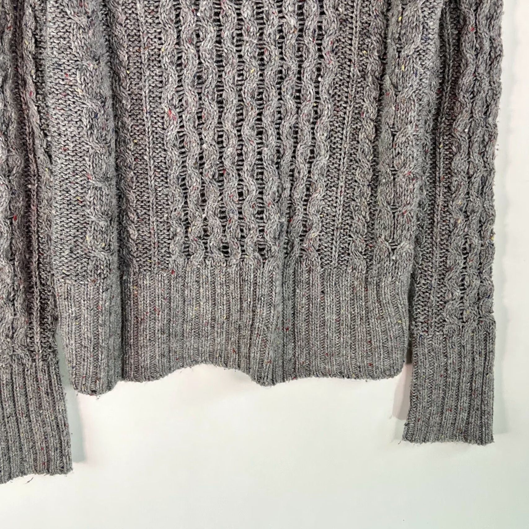 Vintage St Johns Bay Womens Sweater Pullover Cable Knit Long Sleeves Gray Size Medium Size M / US 6-8 / IT 42-44 - 4 Thumbnail