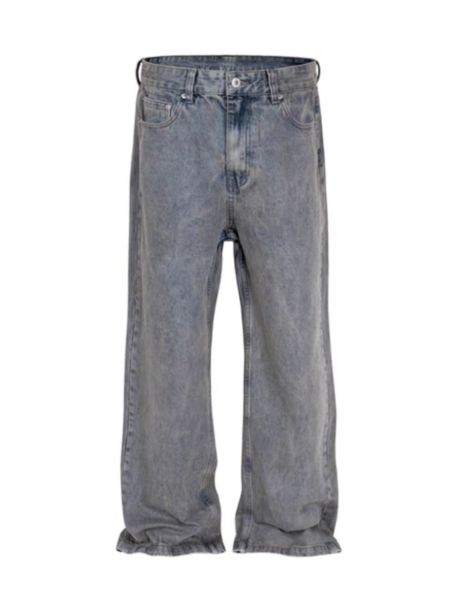 Japanese Brand × Jean Vintage Washed Loose Straight Leg Wide Jeans Size US 32 / EU 48 - 5 Thumbnail