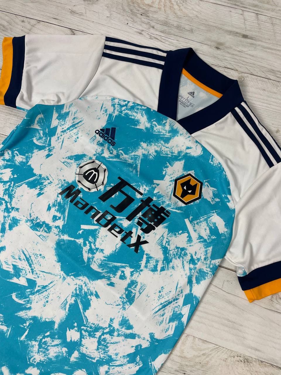Adidas Adidas Wolverhampton Wolves 2020 2021 Away Shirt Jersey Size US L / EU 52-54 / 3 - 2 Thumbnail