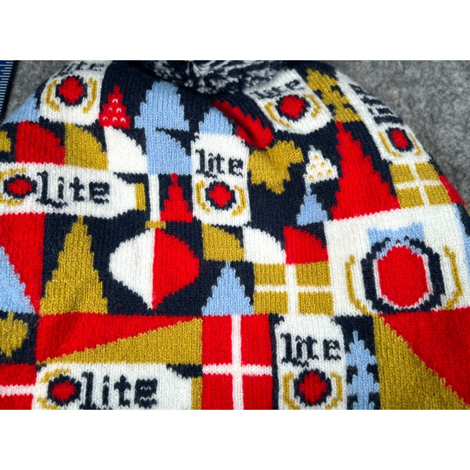 Vintage Miller Beanie Hat One Size Blue Fair Isle Acrylic Spandex Lite Adult Mens Size ONE SIZE - 3 Thumbnail