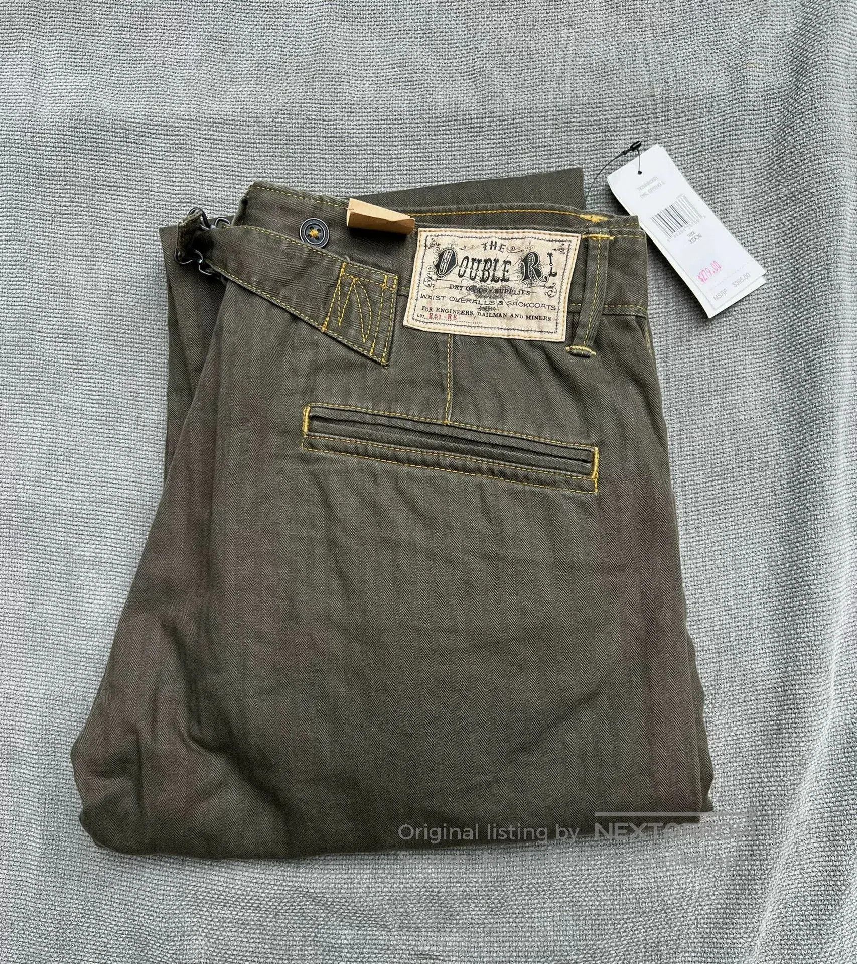 Vintage DoubleRl Herringbone Work Pants.