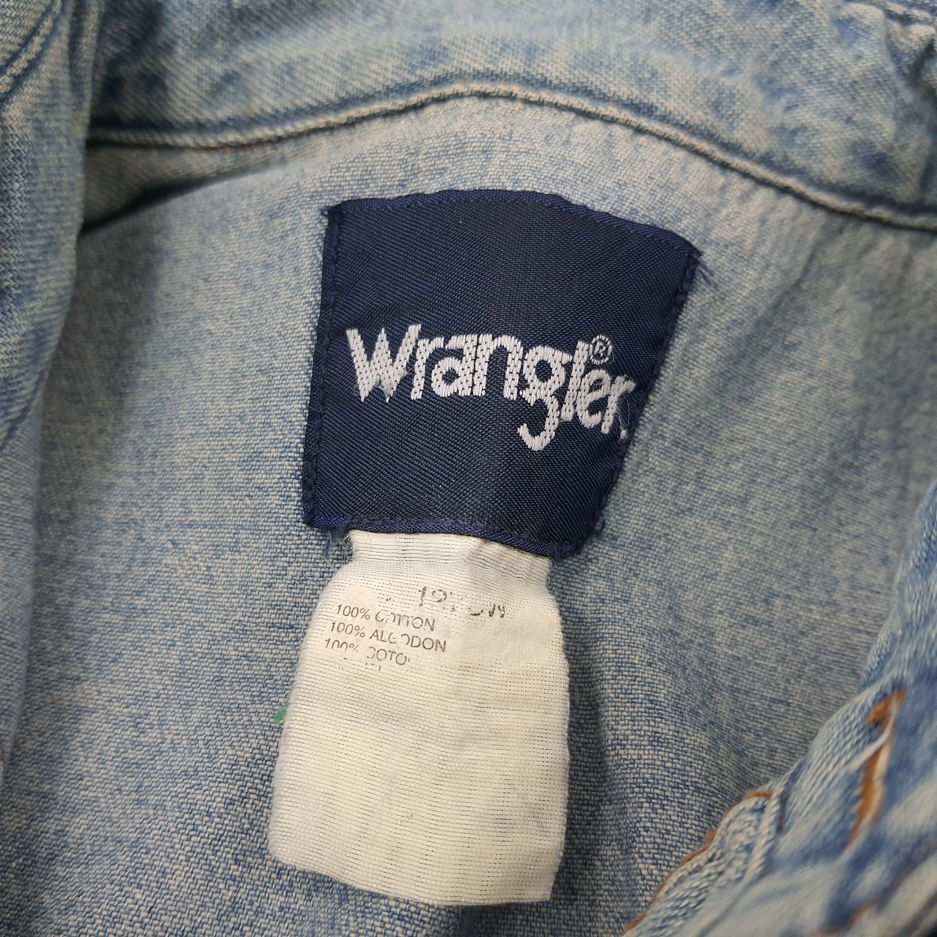 Vintage × Wrangler Vintage Wrangler Denim Button Up Shirt C219N8 Size US M / EU 48-50 / 2 - 5 Thumbnail