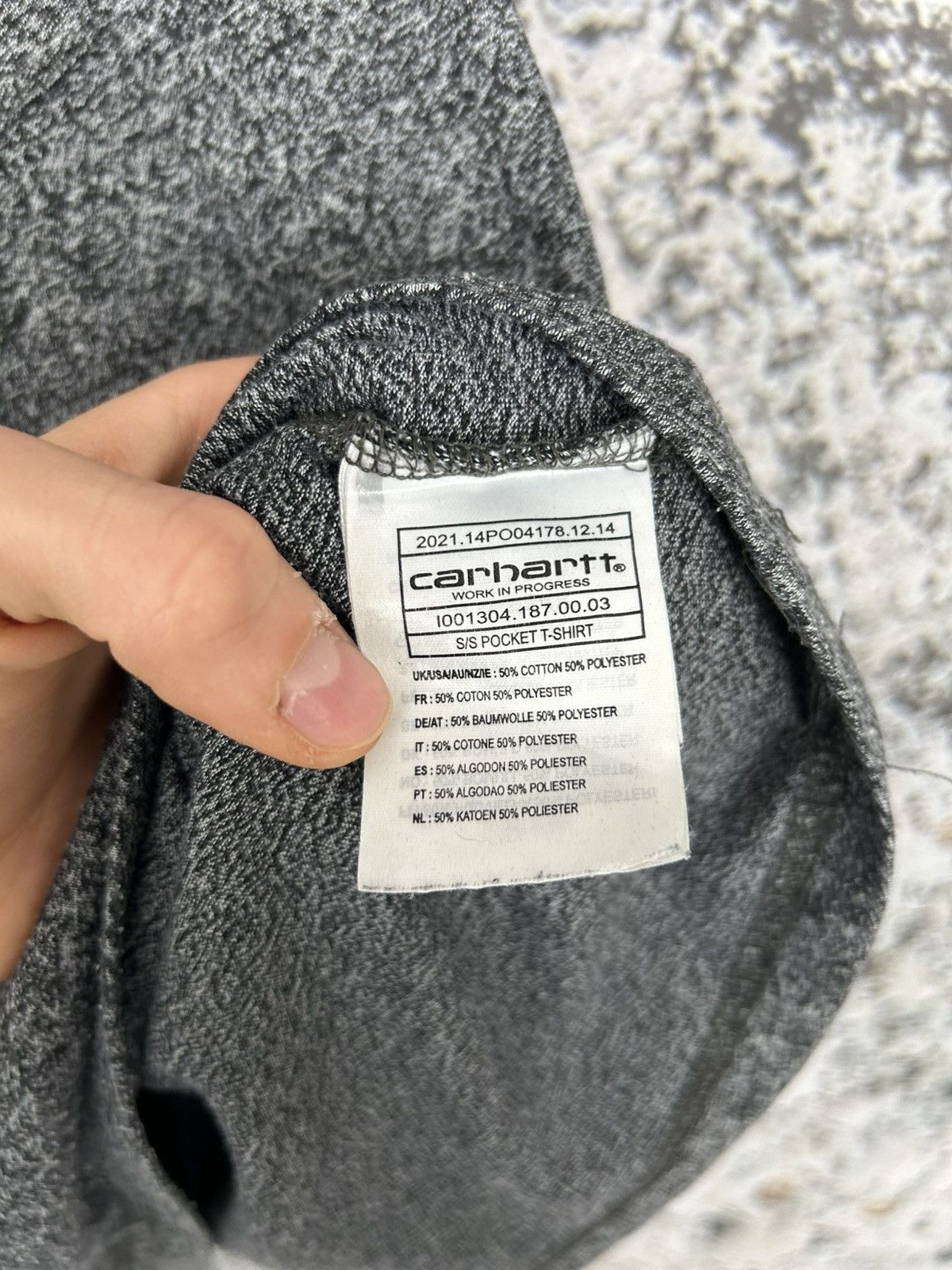 Carhartt Carhartt WIP Pocket Tee Grey Streetwear Skate Workwear Size US L / EU 52-54 / 3 - 5 Thumbnail