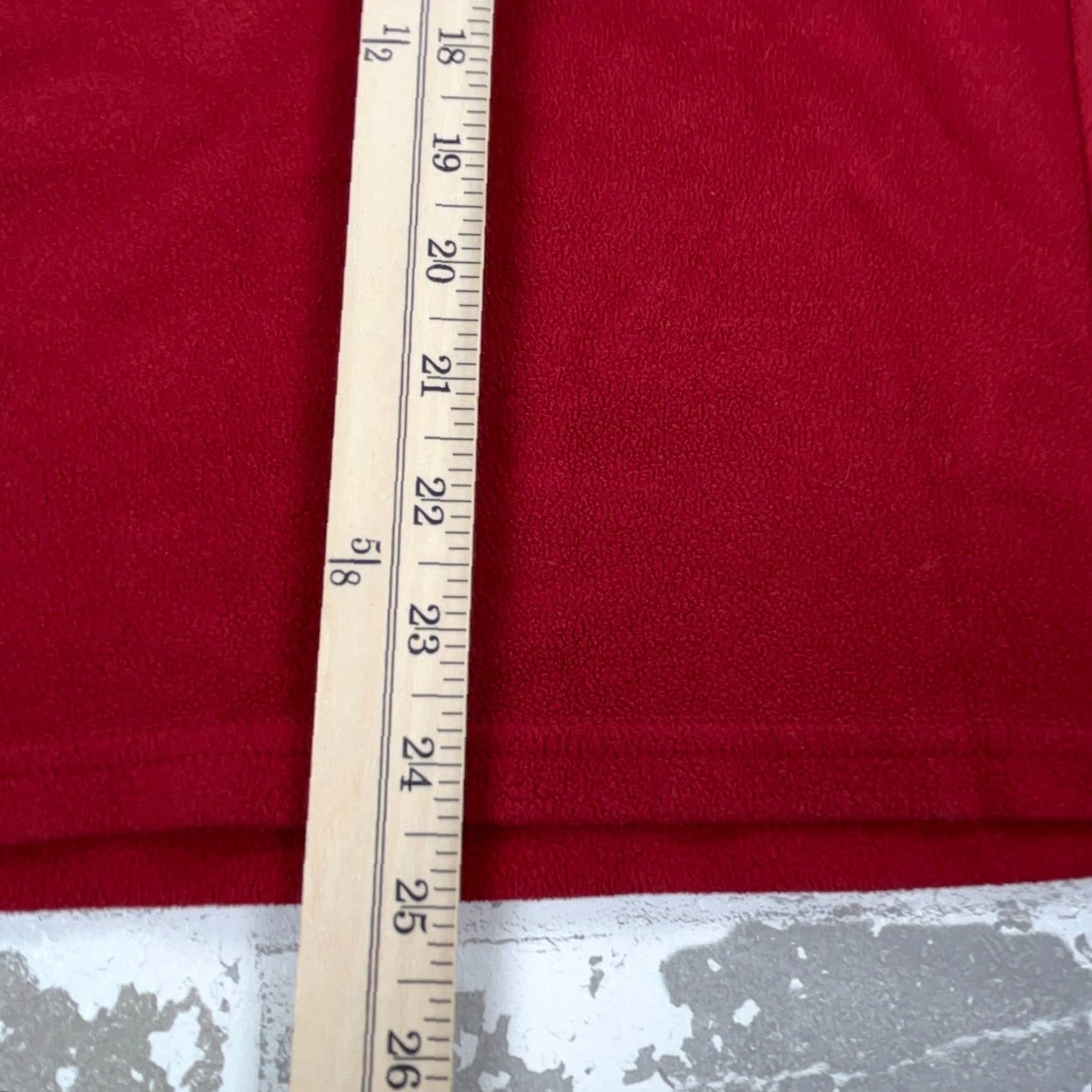 Vintage LL Bean Sweater Men M Red Fleece Pullover 1/4 Zip Cardigan Knit Long Sleeve Logo Pocket Casual Outdoor Classic M Size US M / EU 48-50 / 2 - 6 Thumbnail