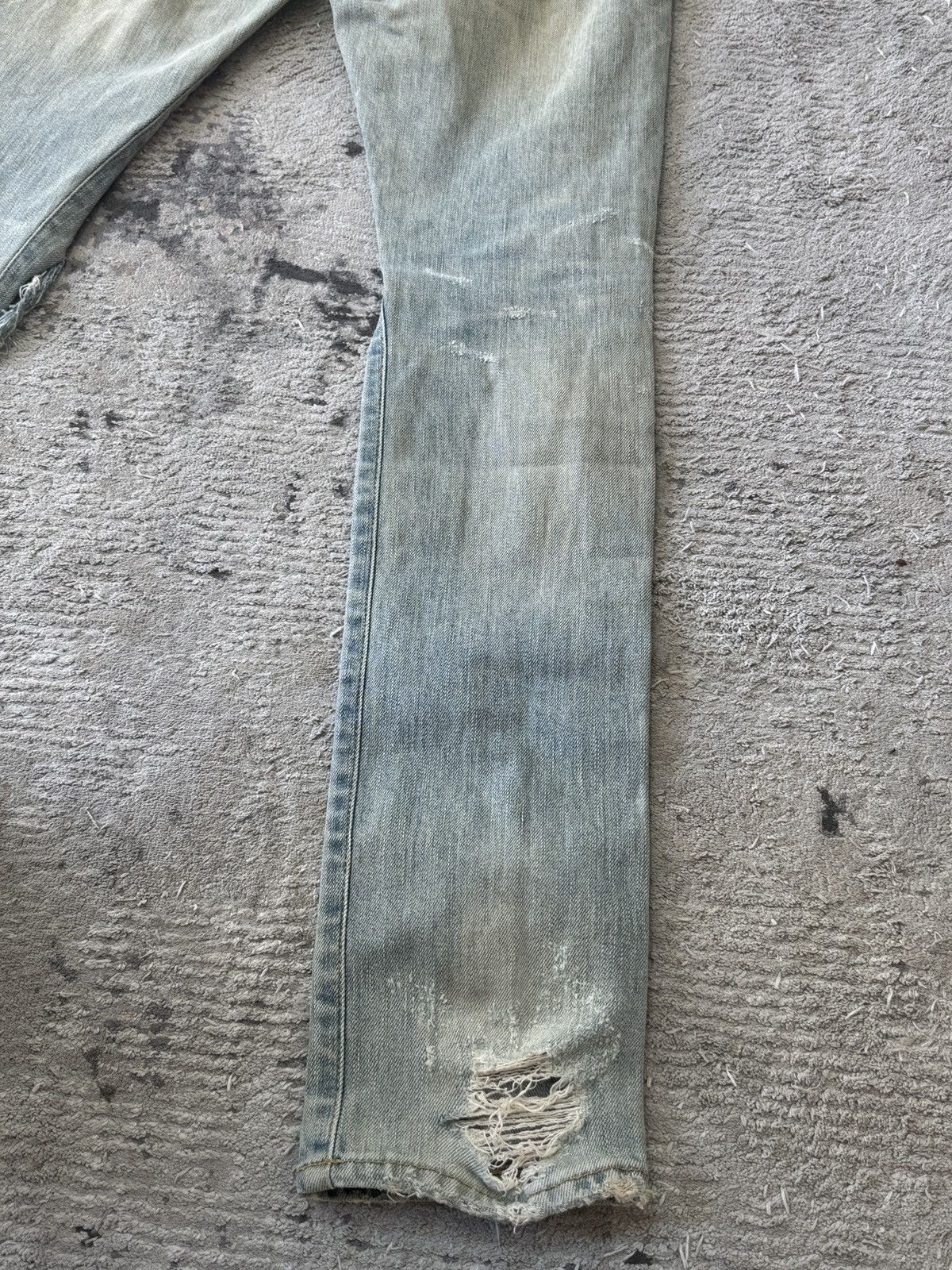 Saint Laurent Paris Saint Laurent Crash Denim Jeans Size US 30 / EU 46 - 9 Thumbnail