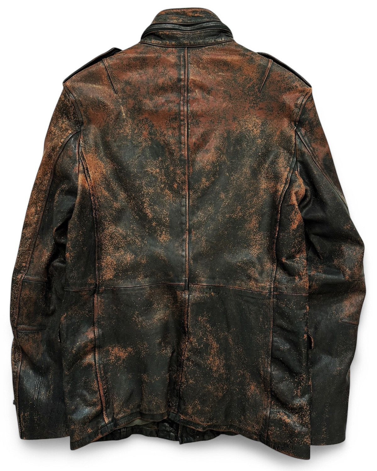 Isamu Katayama Backlash GRAIL x Backlash 1/1 “Rust” Speckled Leather Jacket Size US L / EU 52-54 / 3 - 2 Thumbnail