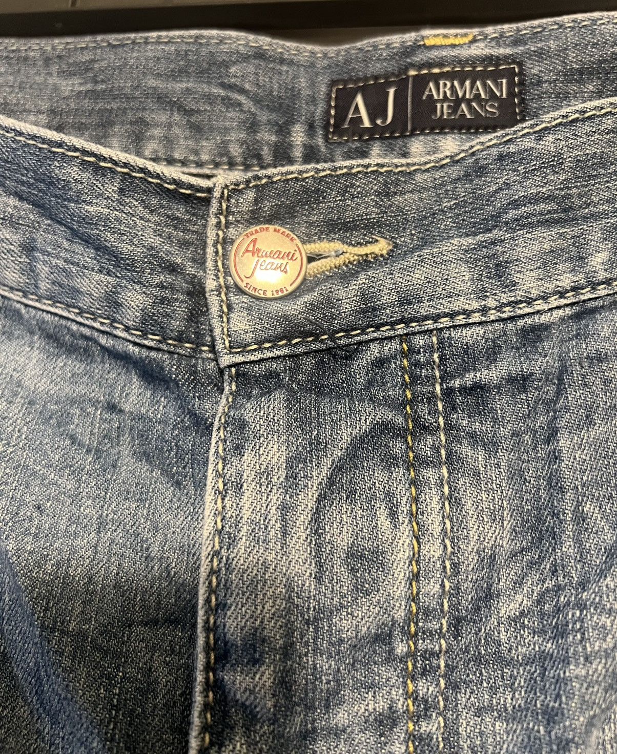 Armani Authentic Armani Jeans 100% Cotton Denim Jeans Size 38 US Size US 38 / EU 54 - 2 Thumbnail