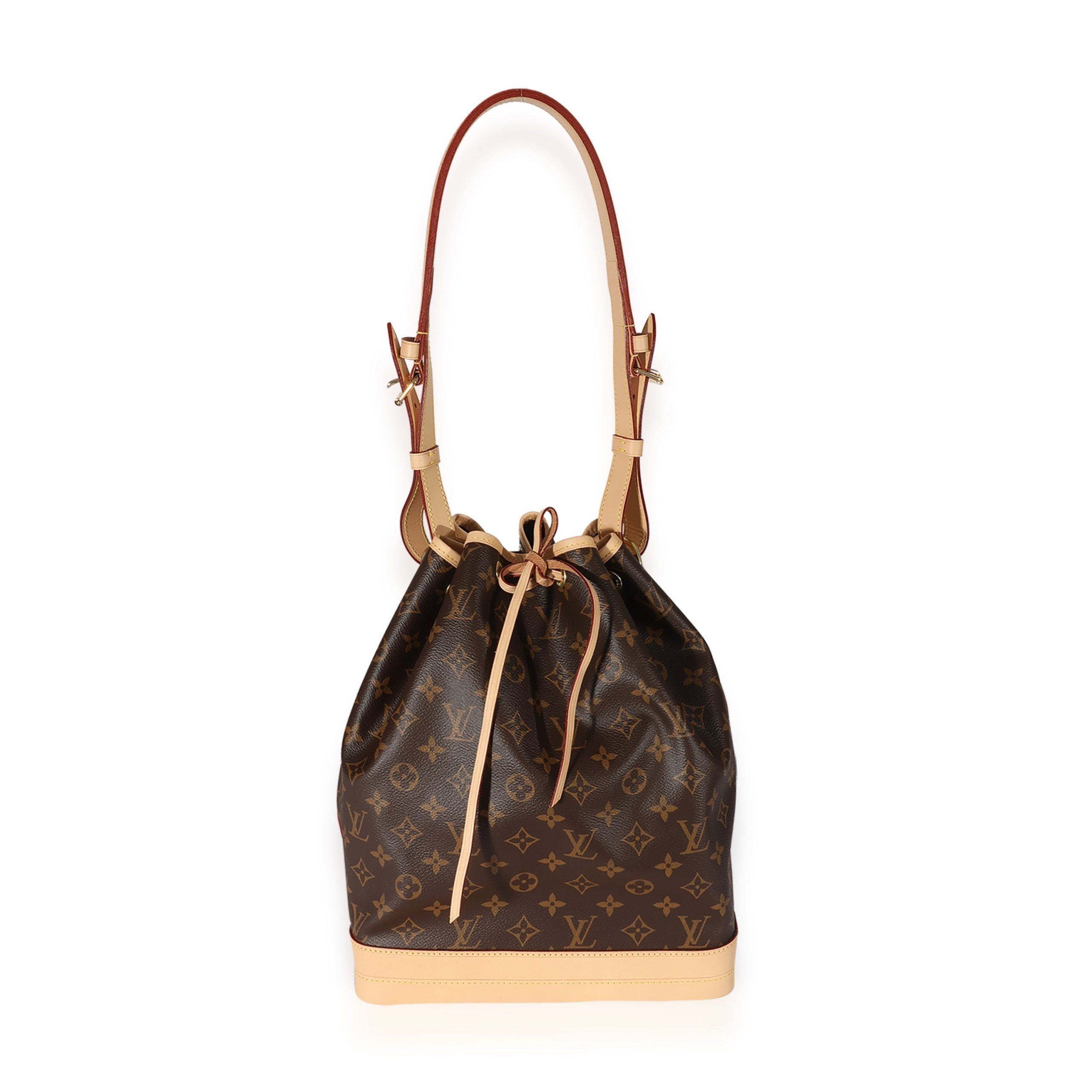 image of Louis Vuitton Monogram Canvas Noé in Brown, Women's