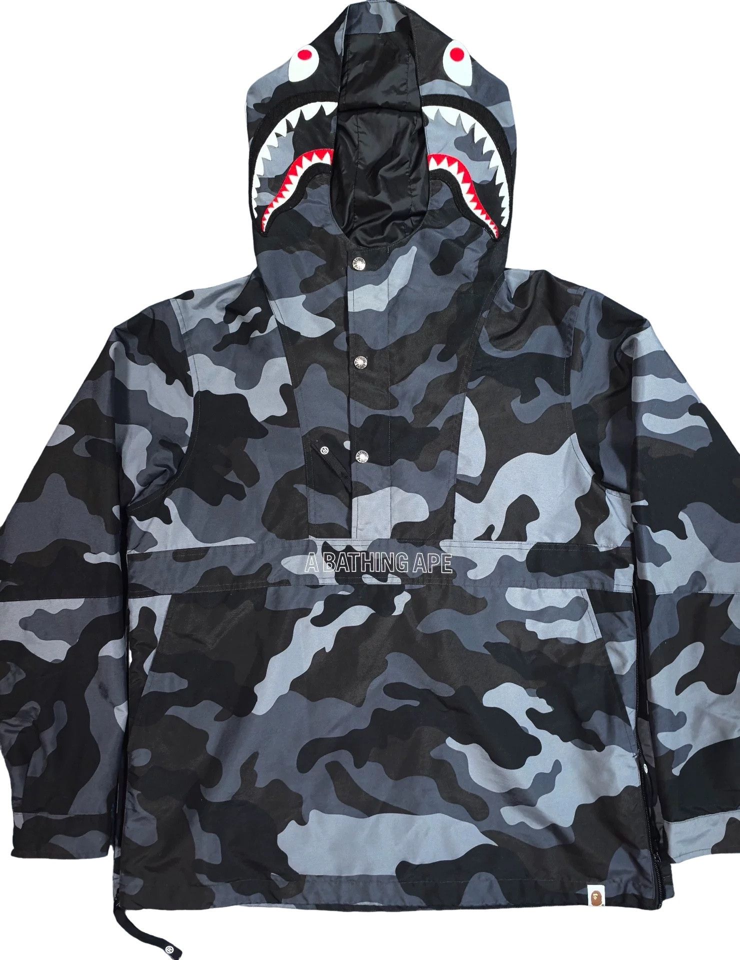 Bape A Bathing Ape Camo Shark Pullover Jacket L Size US L / EU 52-54 / 3 - 1 Thumbnail