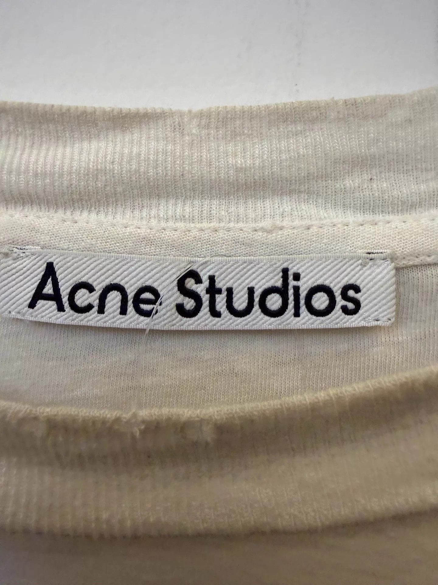 Acne Studios Acne 1996 Oversized Vintage Spray Crew Tee Unisex S Off-White Size US S / EU 44-46 / 1 - 3 Thumbnail