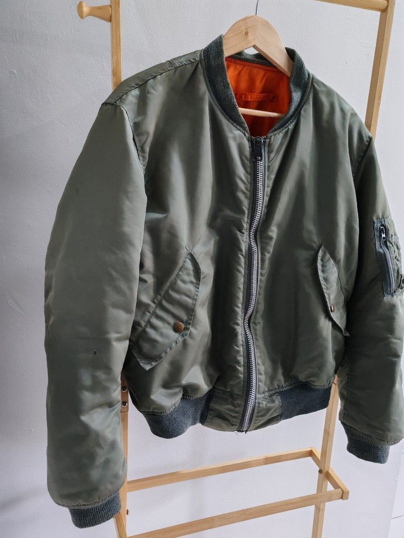 Vintage Vintage Jaket MA-1 Flight Jacket Size US L / EU 52-54 / 3 - 2 Thumbnail