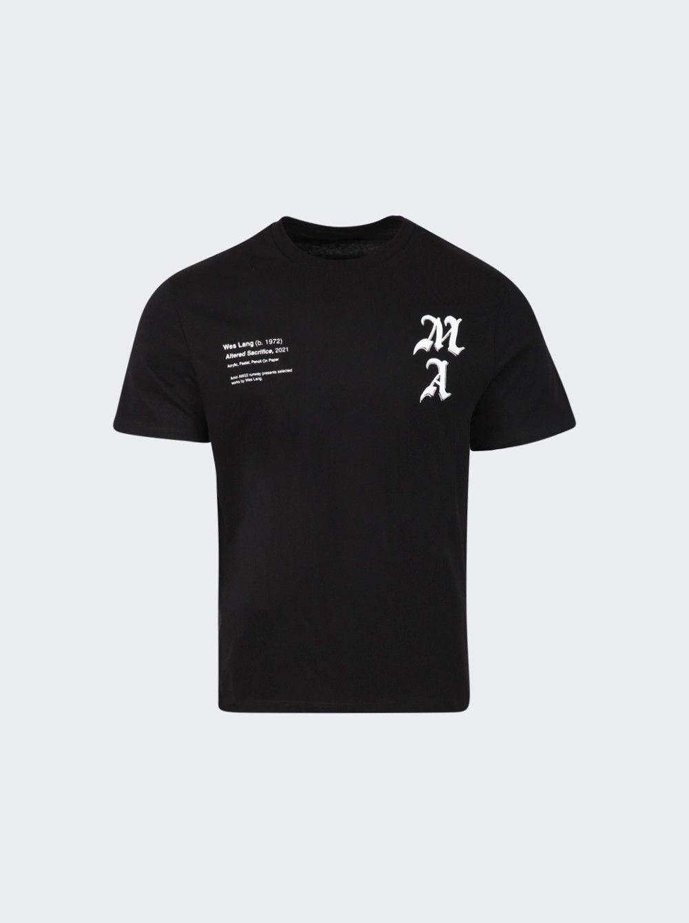 Amiri × Wes Lang o1mle0326 Checker Skull Tee Shirt in Black Size US XS / EU 42 / 0 - 1 Thumbnail