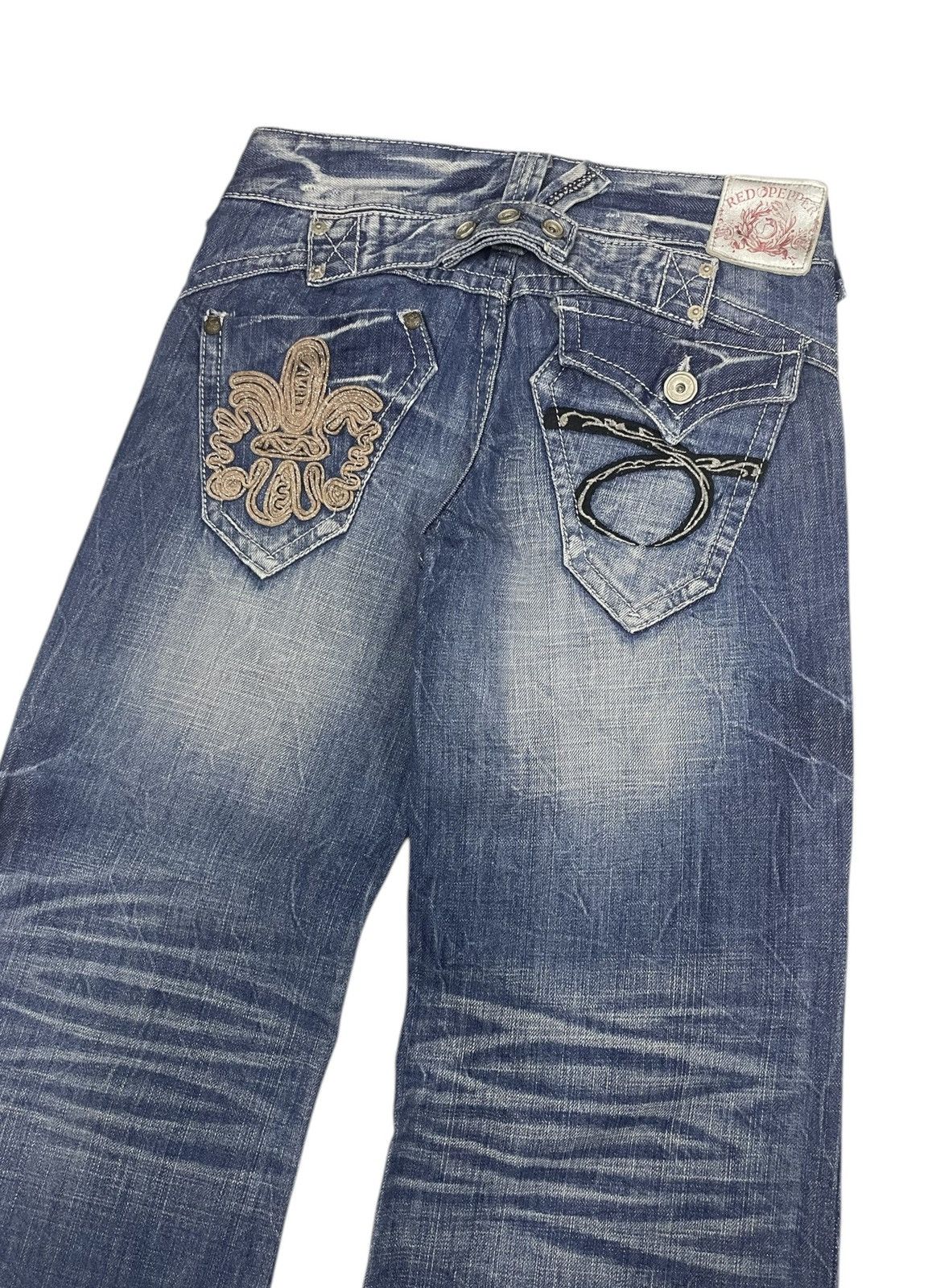 Hysteric Glamour RedPepper Japan Flare Jeans Size US 29 - 3 Thumbnail