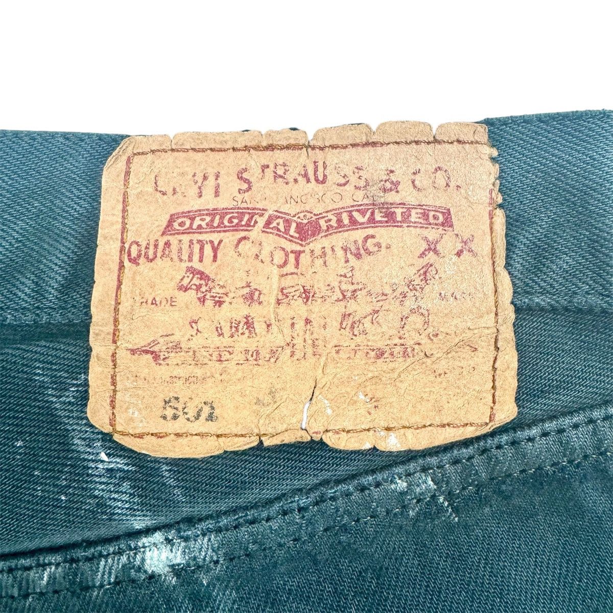 Vintage VINTAGE LEVI'S OVERDYED 501 DENIM Size US 34 / EU 50 - 9 Thumbnail