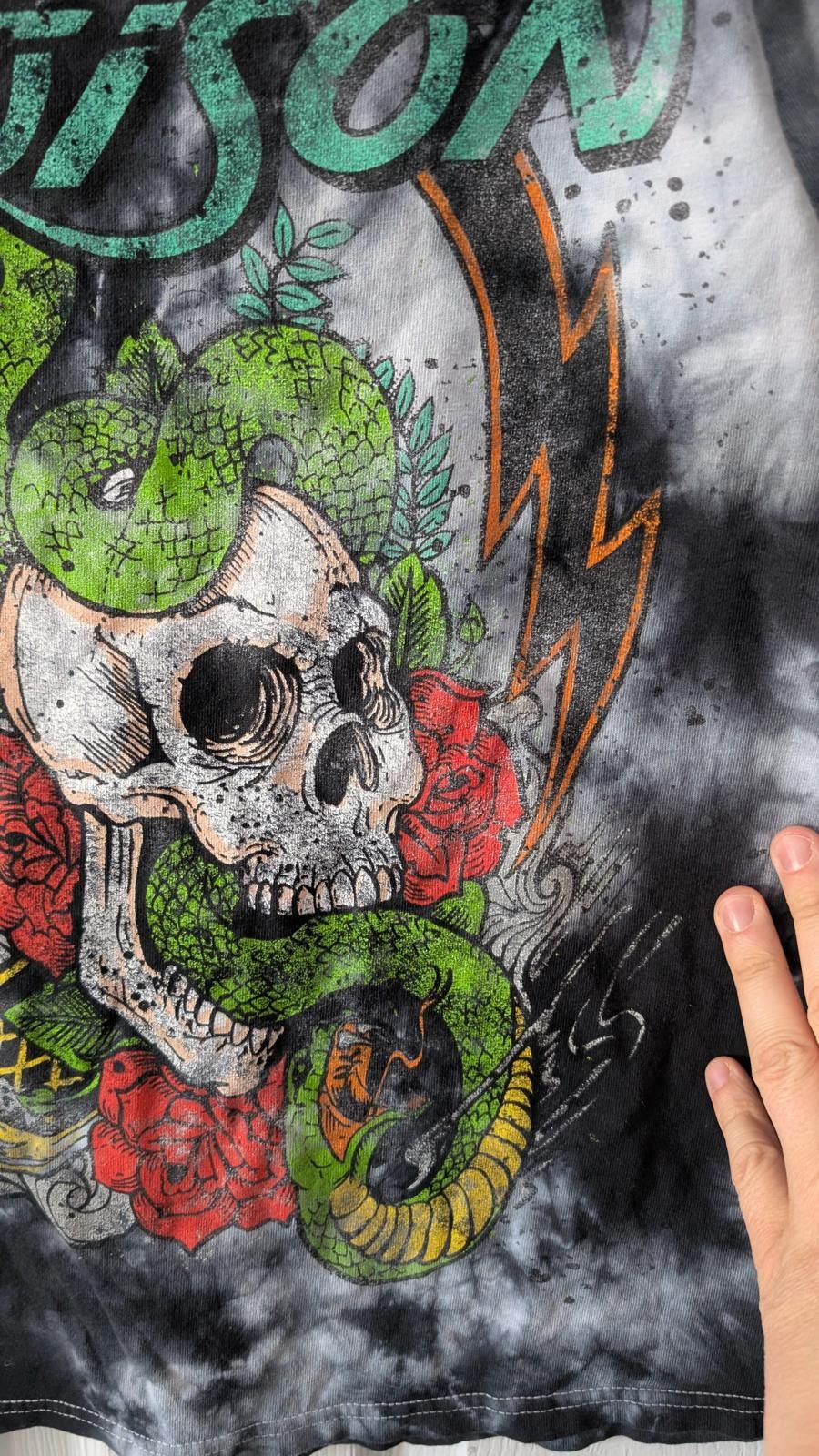 Other Poison Band T-Shirt Skull Snake Graphic Tie Dye Adult Small Size US S / EU 44-46 / 1 - 5 Thumbnail