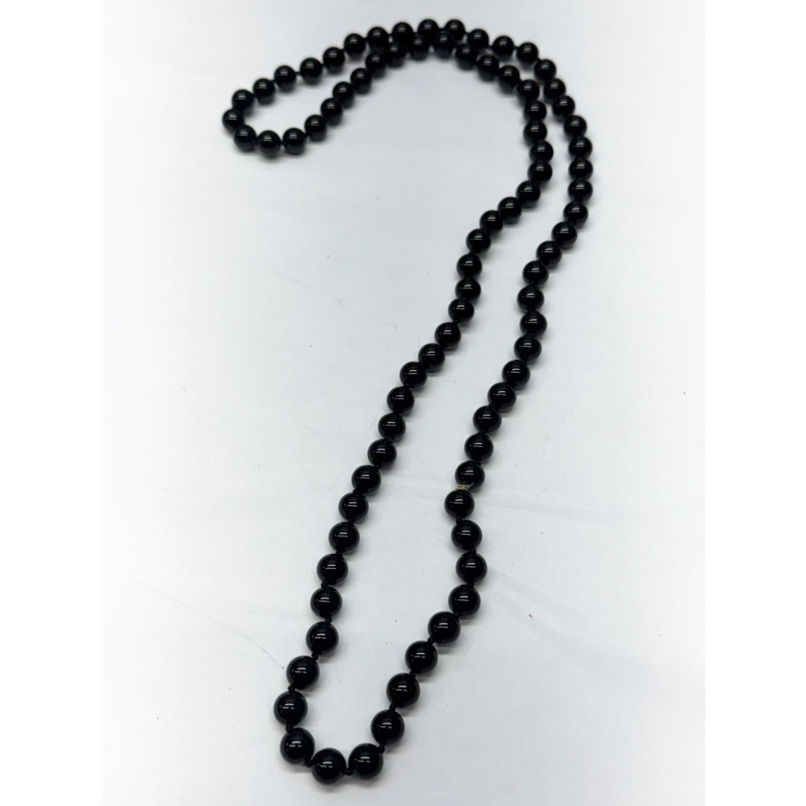 Vintage Vintage black glass beaded necklace Size ONE SIZE - 2 Thumbnail