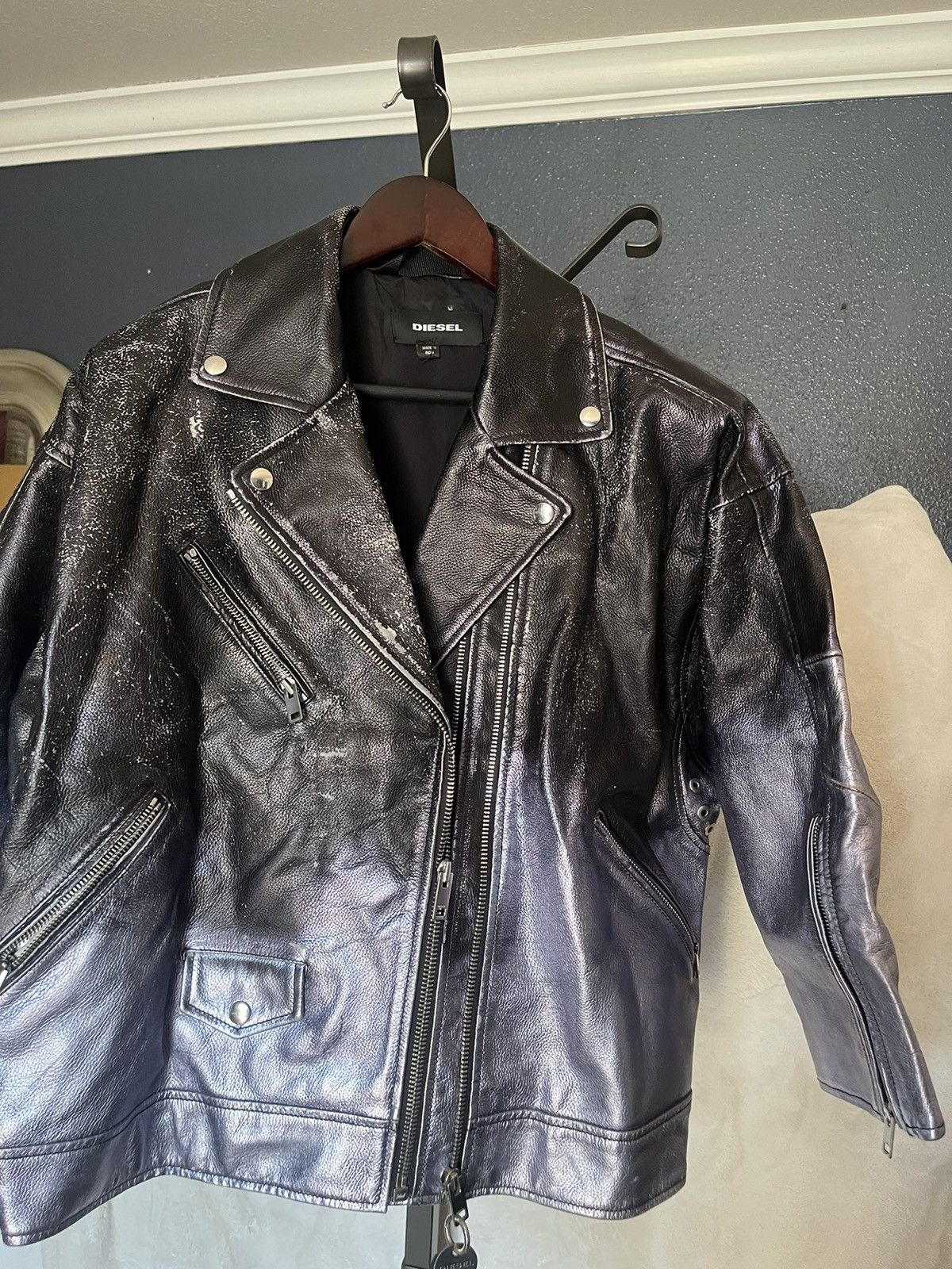 Diesel Leather vintage jacket Size US S / EU 44-46 / 1 - 2 Thumbnail