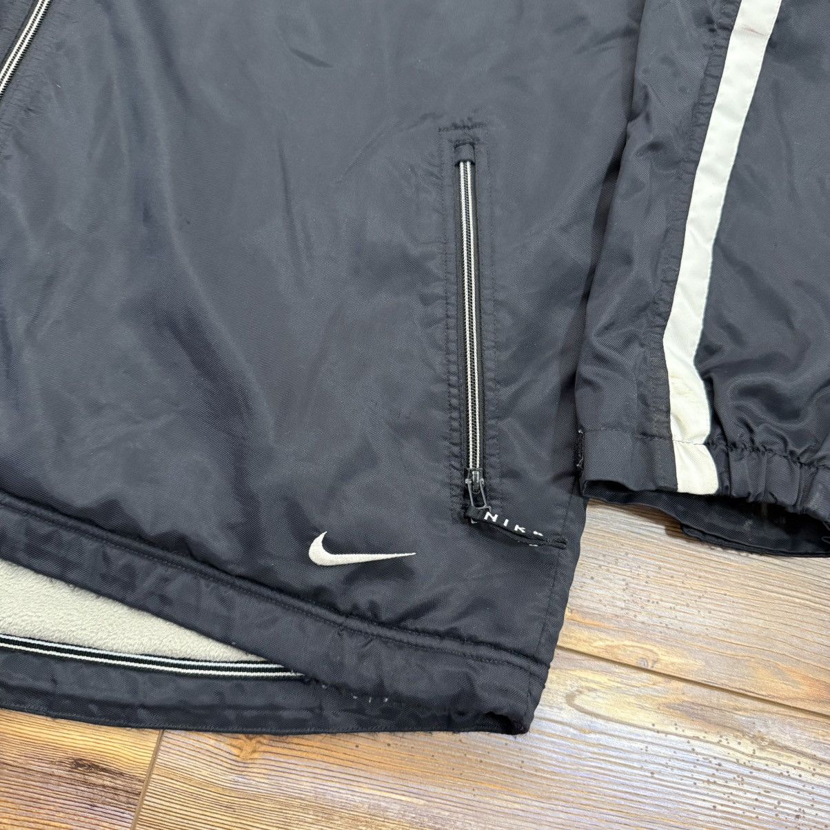 Nike Vintage Black Nike Fleece Lined Heavy Windbreaker Jacket Size US XL / EU 56 / 4 - 4 Thumbnail