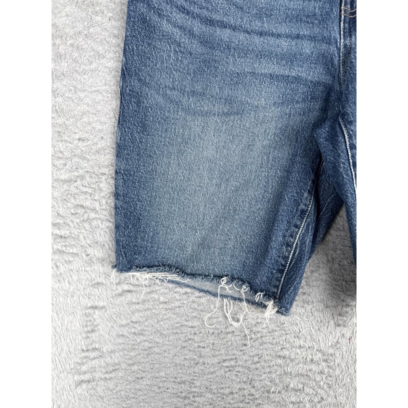 Ralph Lauren Lauren Ralph Lauren LRL Denim Shorts Womens 8 Blue Bermuda Cut-Off Raw Hem 28x10 Size 30" / US 8 / IT 44 - 3 Thumbnail