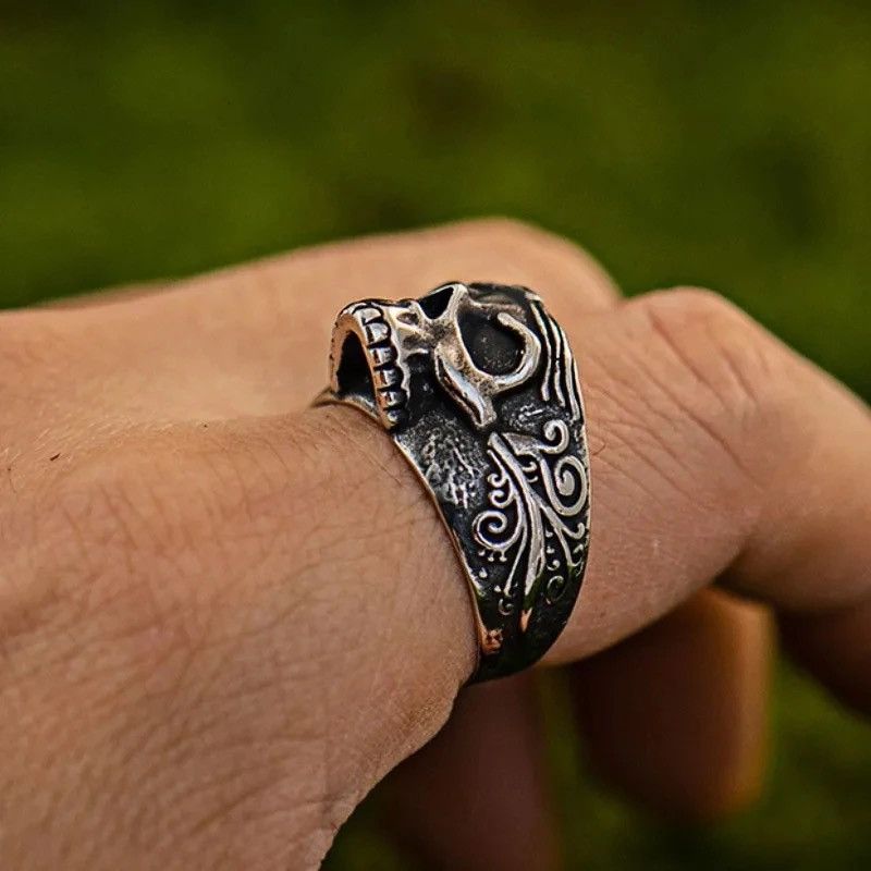 Jewelry Vintage Creative Skeleton Ring Jewelry Size ONE SIZE - 3 Thumbnail