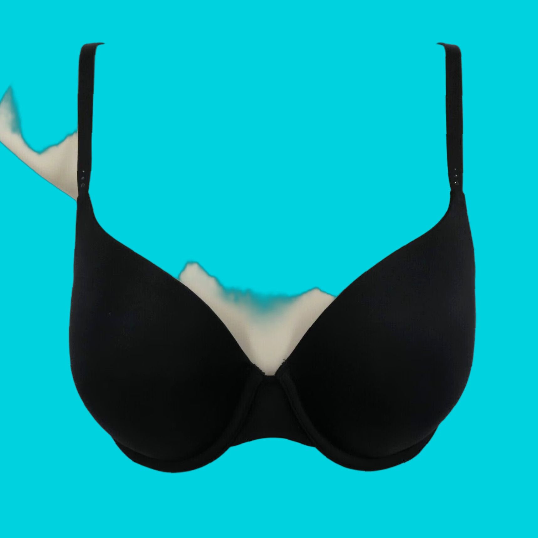 Victoria's Secret Victoria's Secret Bra 34C Black Solid Underwired Padded Full Coverage T-Shirt Style Womens Size ONE SIZE - 1 Thumbnail