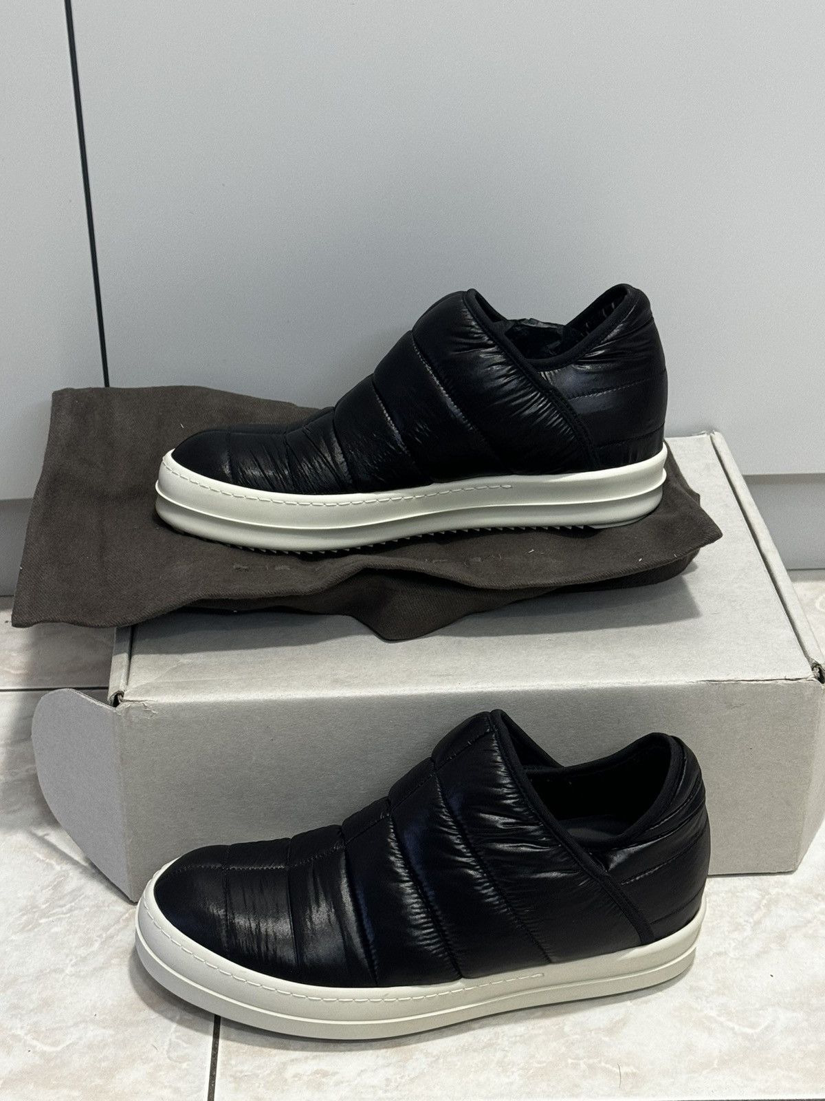 Rick Owens Rick Owens Drkshdw Rick Owens Ramones Puffer Slip On Grailed