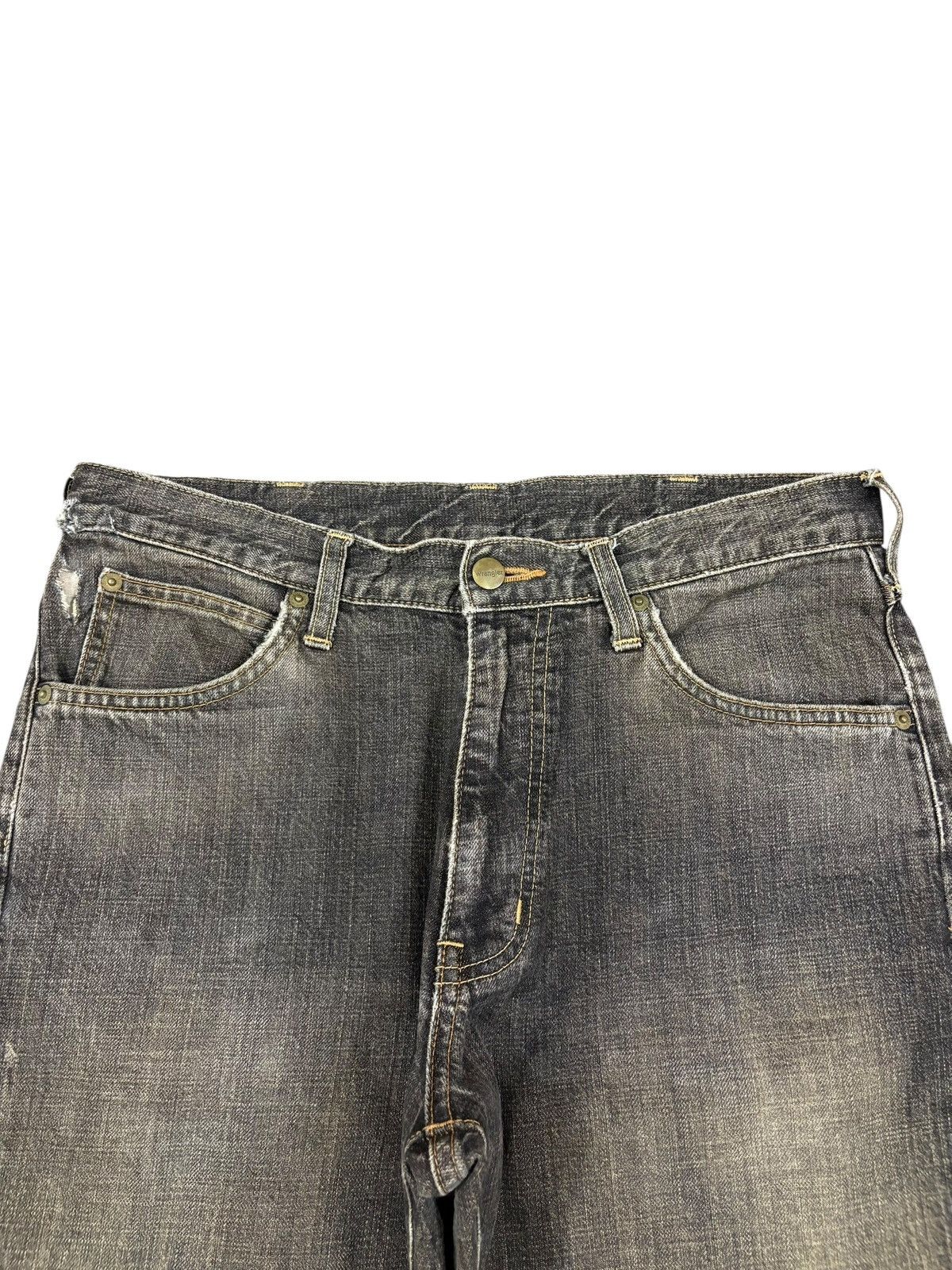 Wrangler Vintage Wrangler Mud Wash Distressed Flare Jeans Size US 32 / EU 48 - 4 Thumbnail