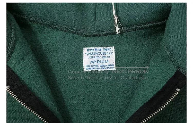 Warehouse Warehouse 487 Reverse Weave Fleece Zip Hoodie. Size US XL / EU 56 / 4 - 5 Thumbnail