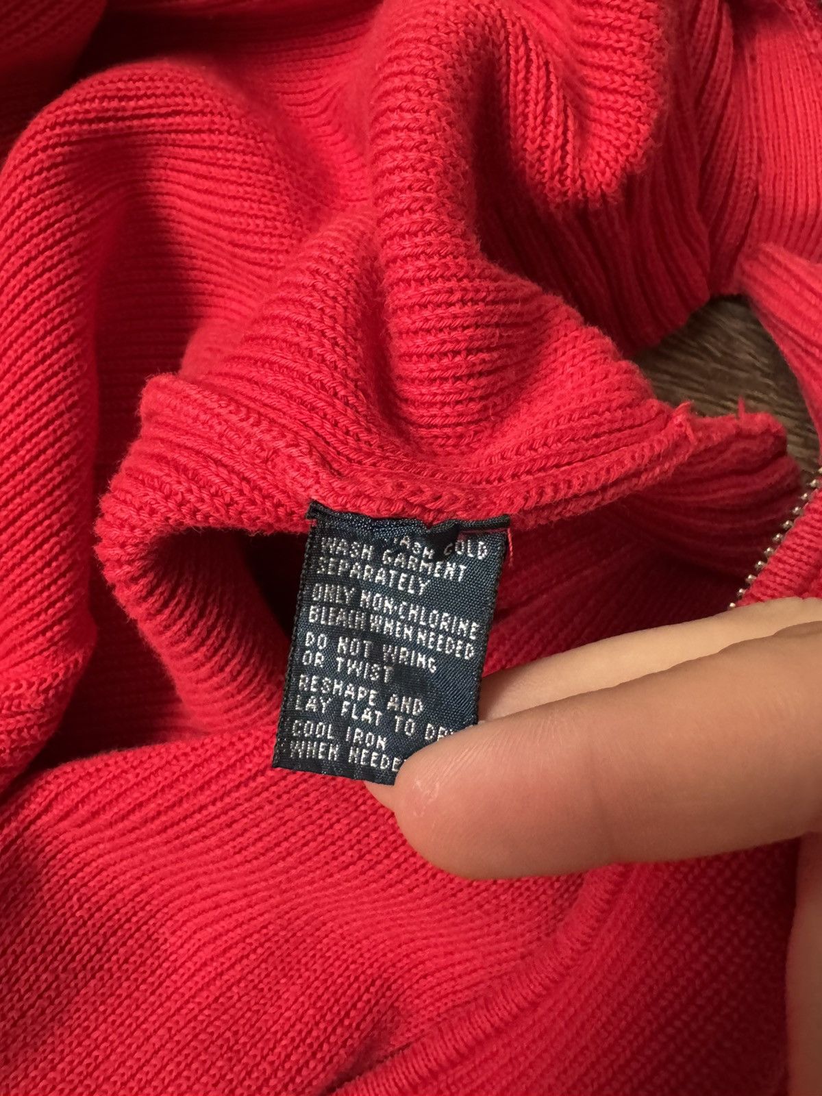 Polo Ralph Lauren Polo Ralph Lauren vintage full zip knited pullover sweater Size US L / EU 52-54 / 3 - 12 Thumbnail