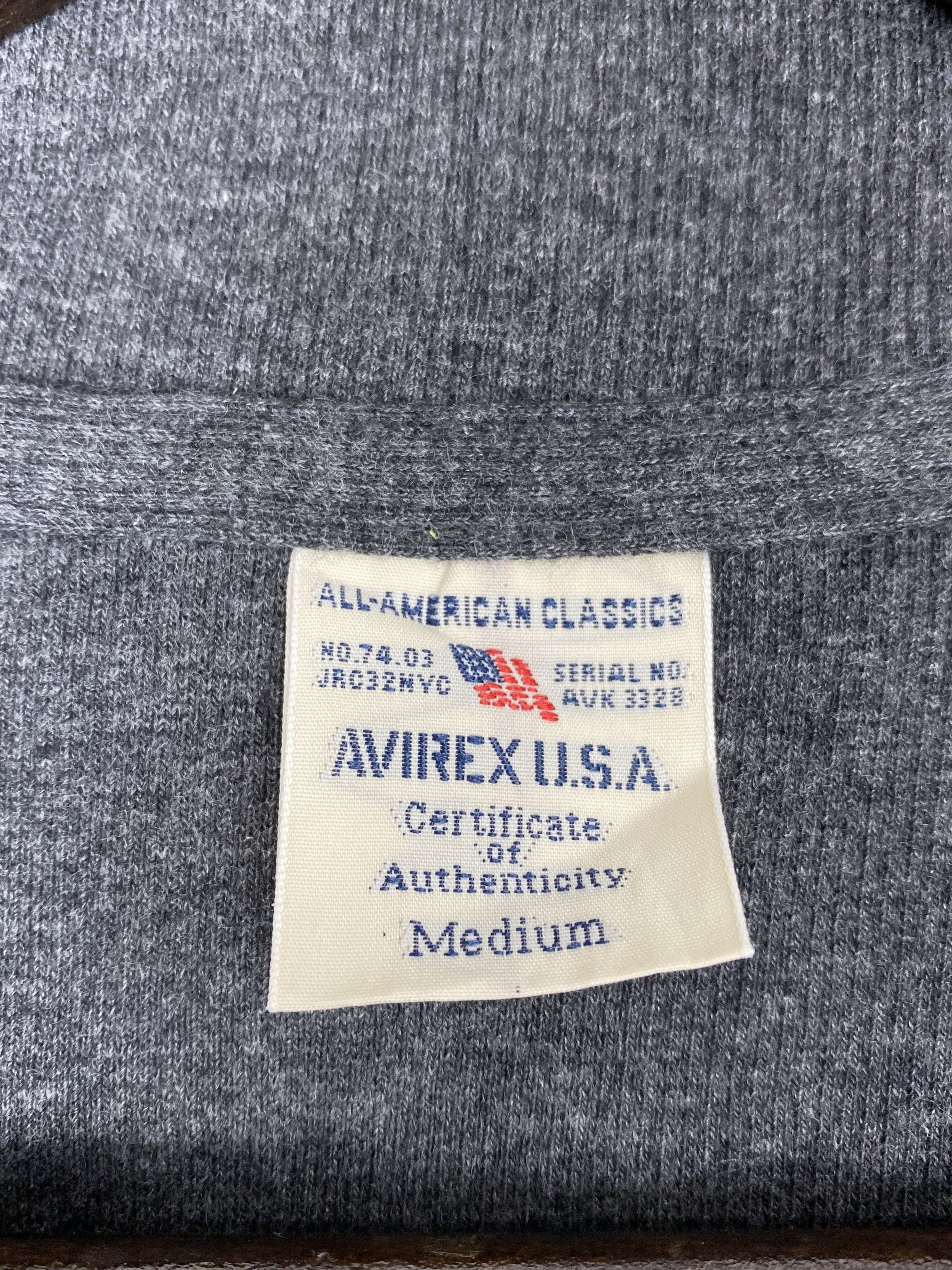 Avirex Vintage Avirex Zip Up Sweatshirts PJ0383 Size US M / EU 48-50 / 2 - 9 Thumbnail