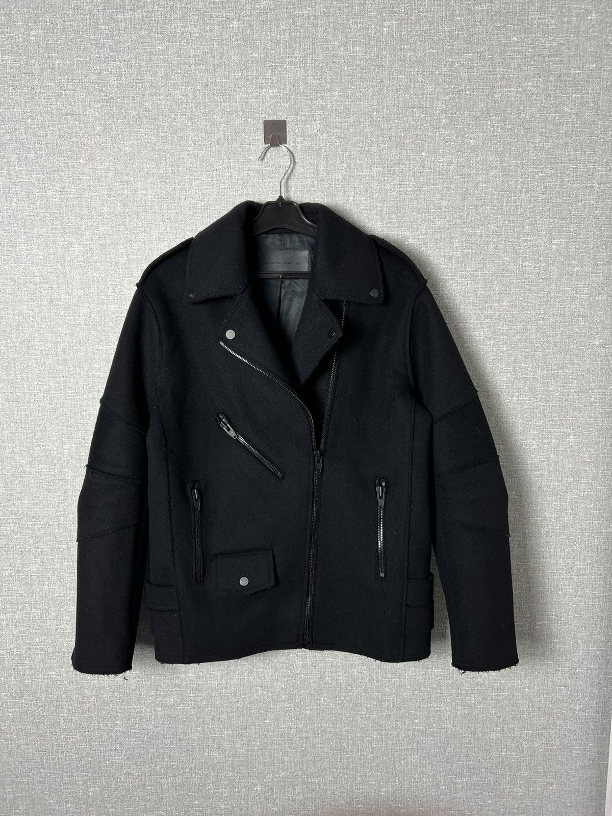 Alexander Wang × H&M Alexander Wang x H&M Runway Biker Wool Jacket Coat Size S / US 4 / IT 40 - 3 Thumbnail