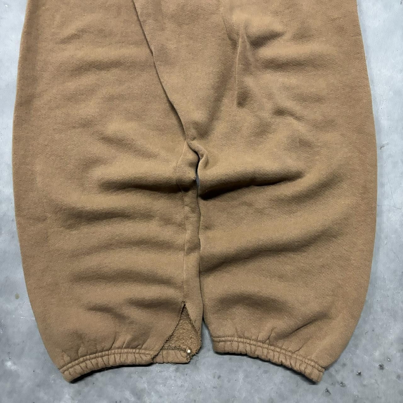Japanese Brand × Vintage Crazy Vintage 90s Brown Streetwear Skater Essential Sweatpants! Size US 36 / EU 52 - 5 Thumbnail