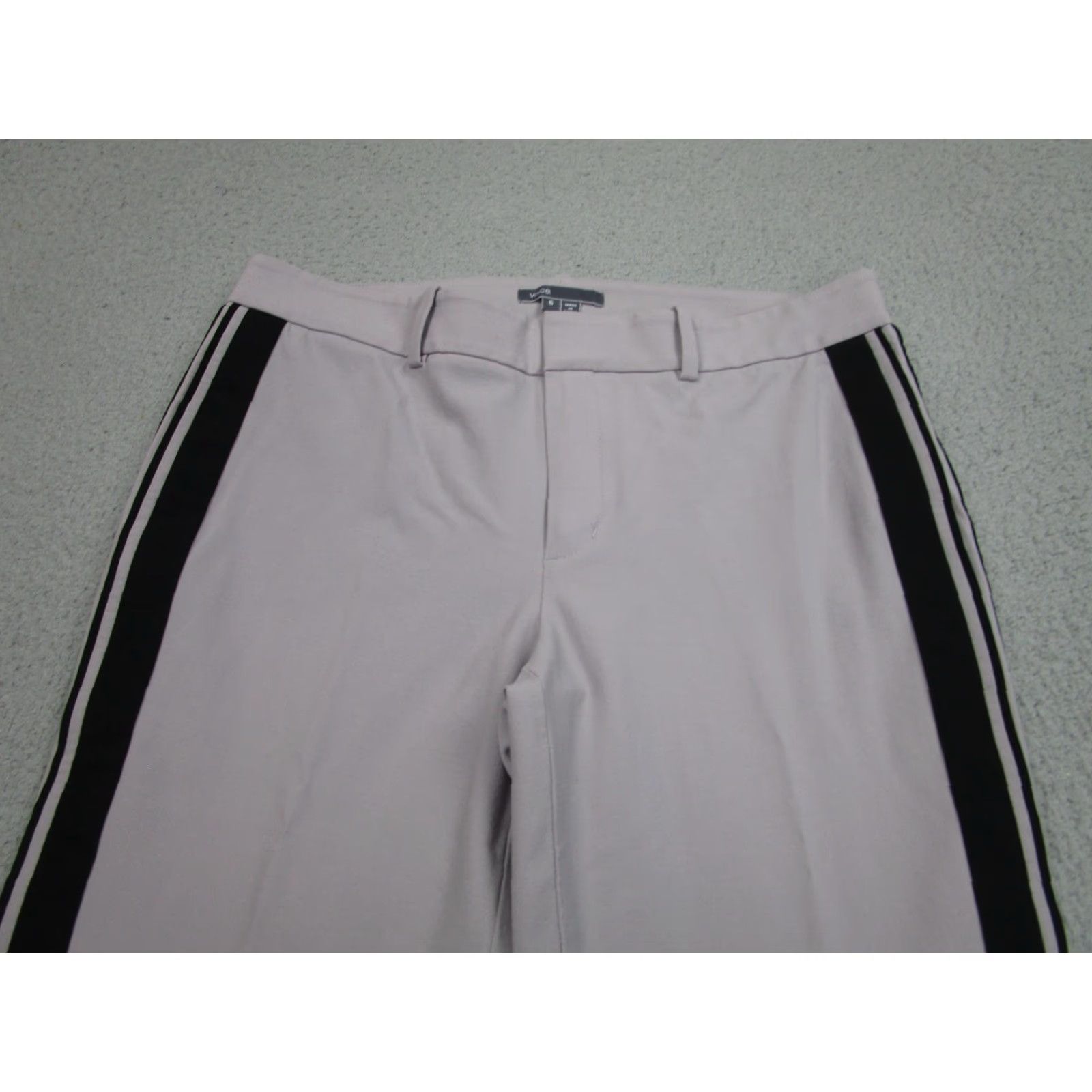 Vince Vince Pants Womens 6 Gray Striped Wool Blend Dress Work Trousers Slacks Size 28" / US 6 / IT 42 - 6 Thumbnail