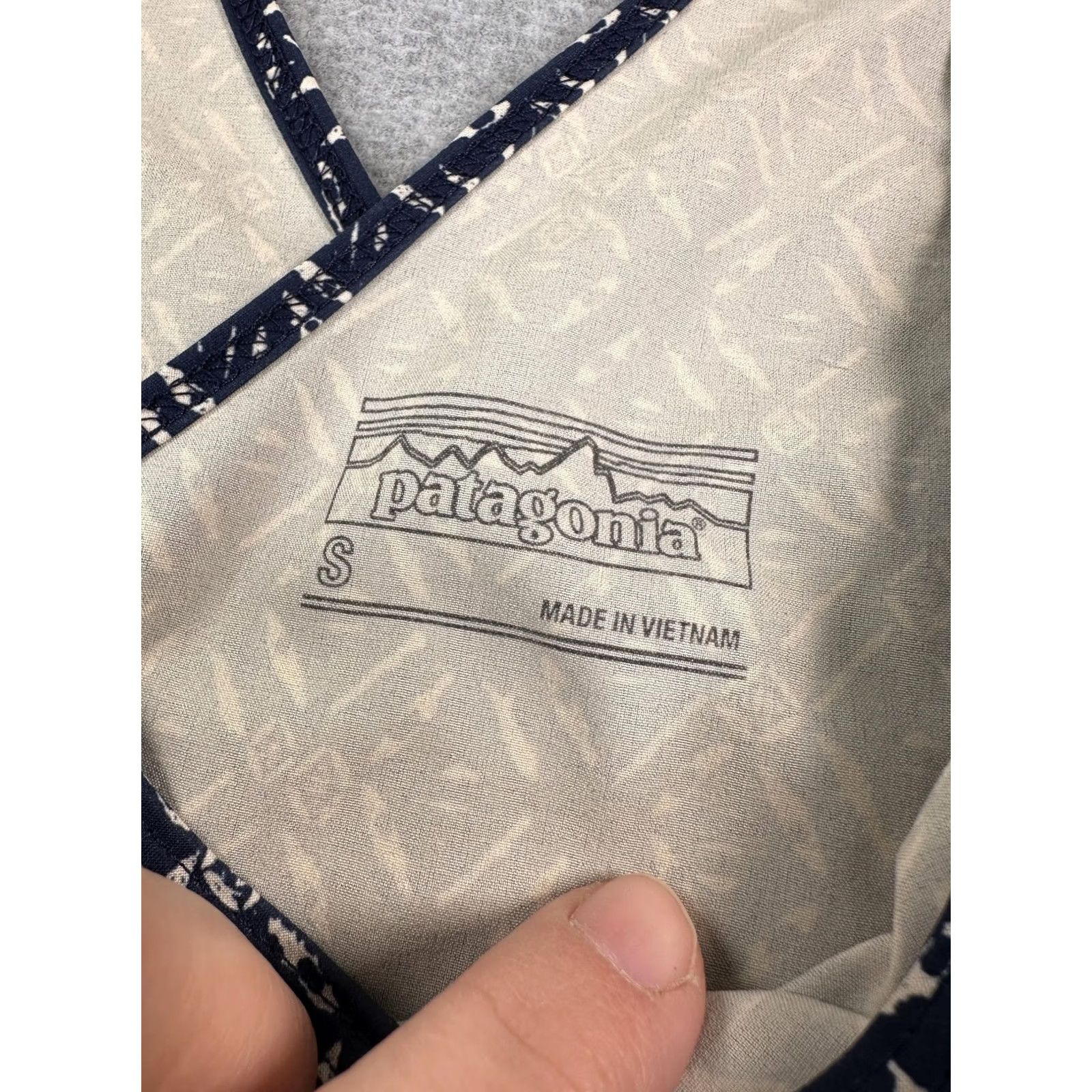 Patagonia Patagonia Dress Womens Small Blue Geometric Tank Sundress Pockets Drawstring Sleeveless Short Shirt? Size S / US 4 / IT 40 - 5 Thumbnail
