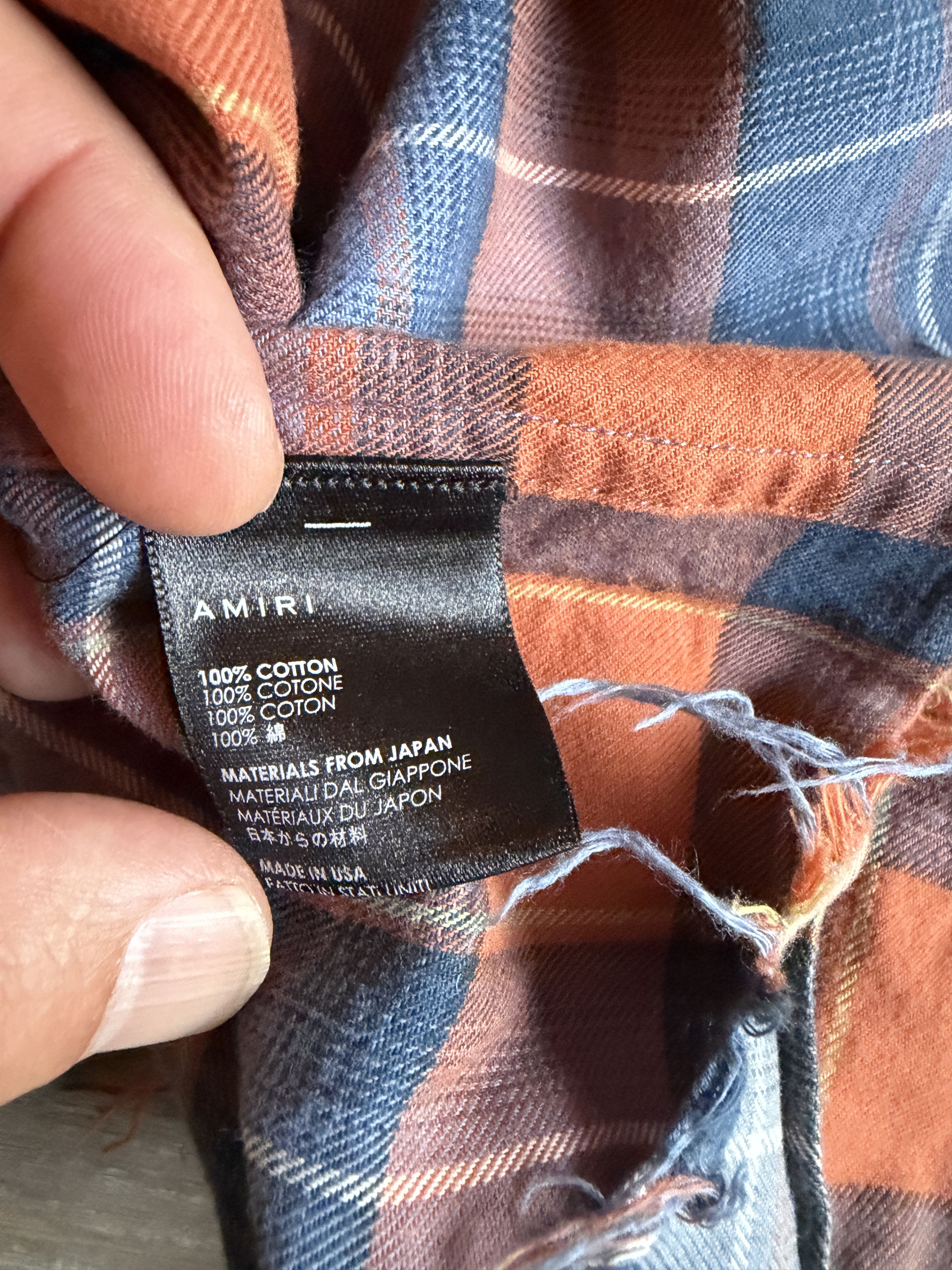 Amiri Amiri Faded Plaid Flannel Shirt XL Size US XL / EU 56 / 4 - 5 Thumbnail