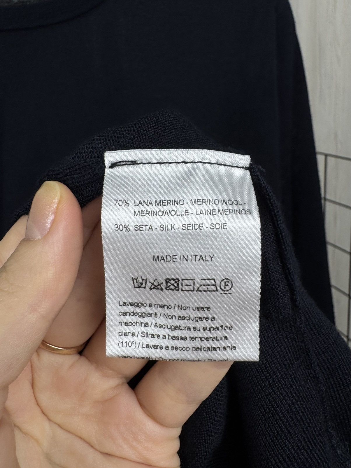 Other Pelikamo Zurich Wool Silk Round Neck navy blue sweater Size US L / EU 52-54 / 3 - 9 Thumbnail