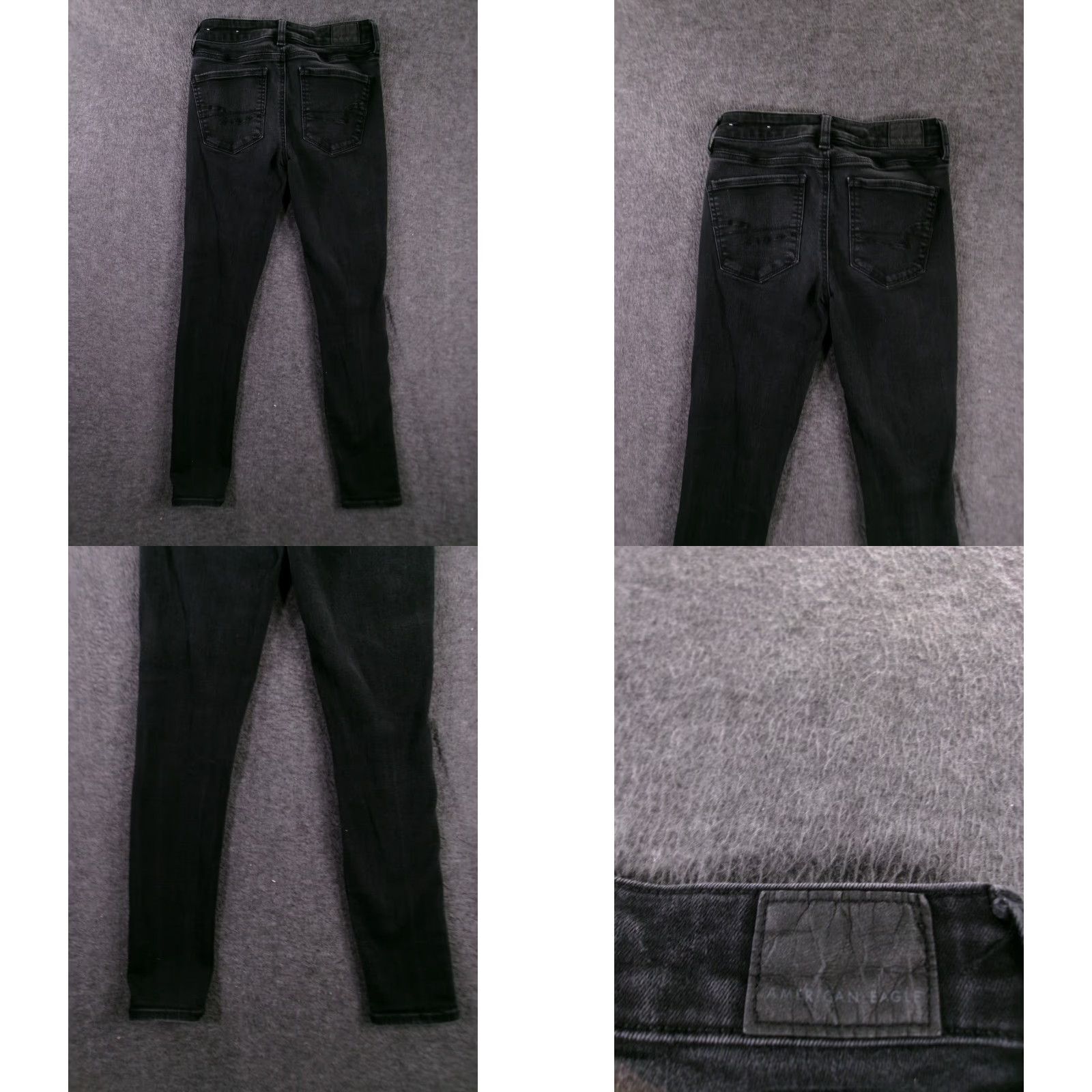 American Eagle Outfitters VINTAGE American Eagle Outfitters Jeans Woman Slim Distressed Black Hi Rise 2 Short Jegging Denim Cotton Blend 25 In Inseam Mens Womens Boys Girls Size 26" / US 2 / IT 38 - 9 Thumbnail
