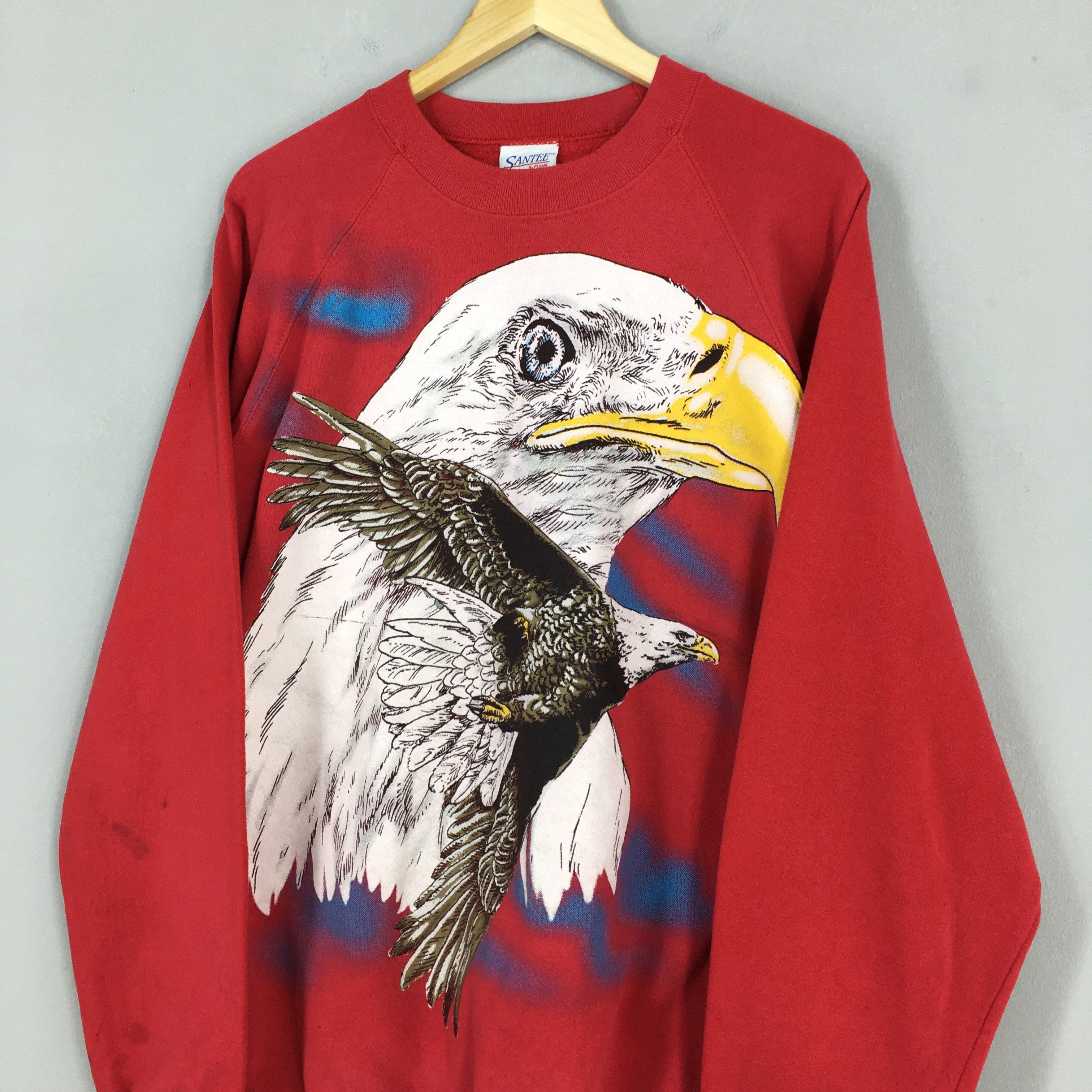 Vintage Vintage Eagles Animal Red Sweatshirt XLarge Size US XL / EU 56 / 4 - 3 Thumbnail