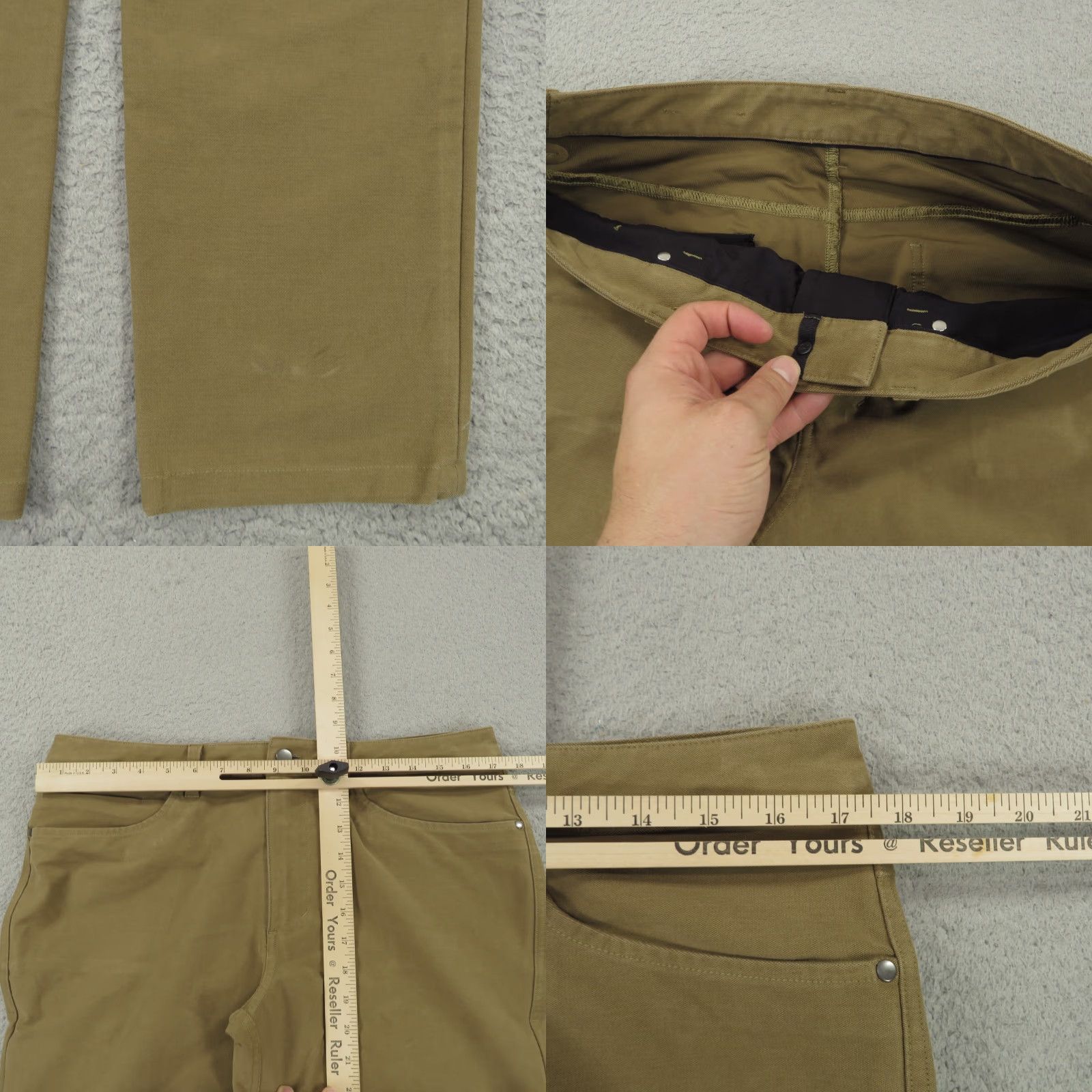 Lululemon Lululemon Pants Mens Slim Fit 33x33 Burnt Caramel ABC Utilitech City Classic Modern Chino 5-Pocket Straight Wool? Size US 33 - 8 Thumbnail