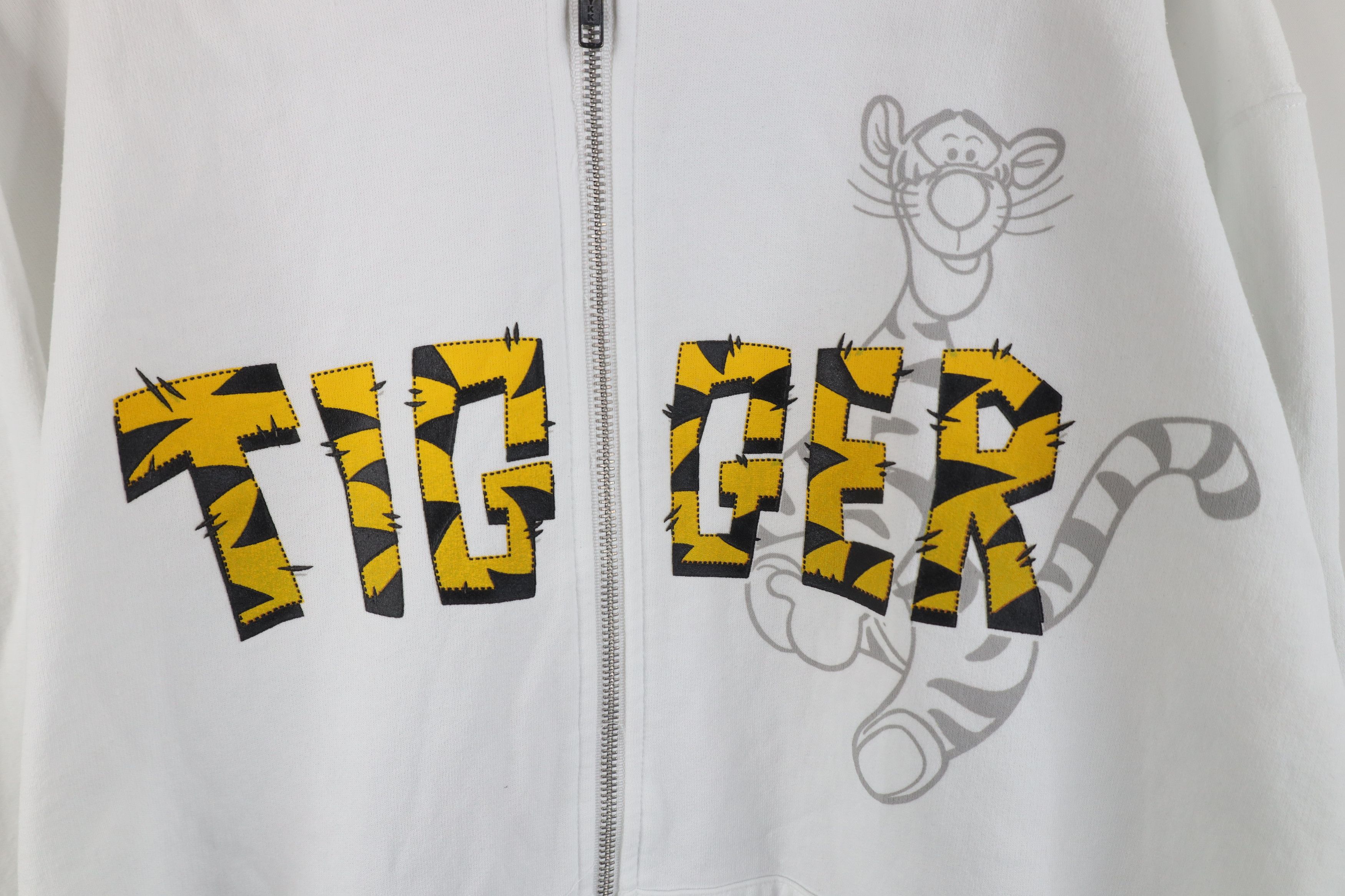 Disney Vintage Disney Winnie the Pooh Tigger Full Zip Hoodie White Size US S / EU 44-46 / 1 - 4 Thumbnail