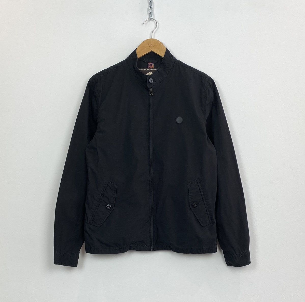Pretty Green Pretty Green Full Zip Long Sleeve Cotton Jacket Size M Black Size US M / EU 48-50 / 2 - 1 Thumbnail