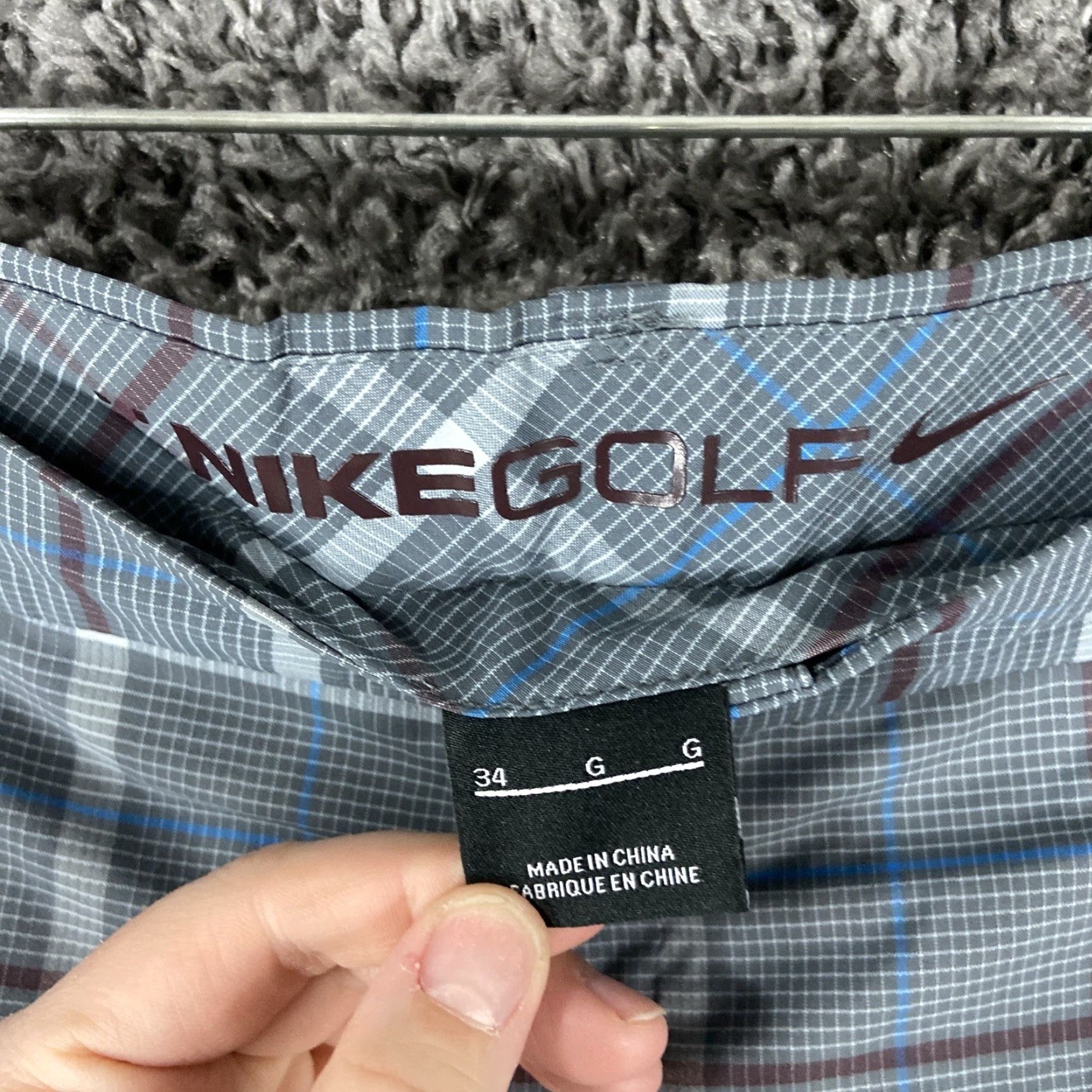 Nike Nike Golf Plaid Chino Shorts Blue Adult 34 Mens Size US 34 / EU 50 - 4 Thumbnail