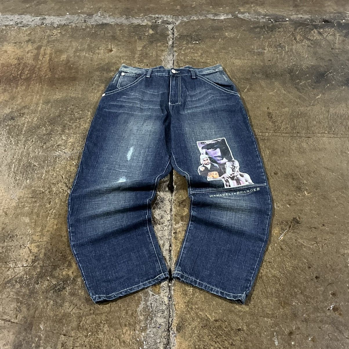 JNCO × Makaveli × Vintage Vintage Makaveli 90s Y2K Baggy Jeans Hip-Hop Skater Wide Leg Size US 36 / EU 52 - 1 Thumbnail