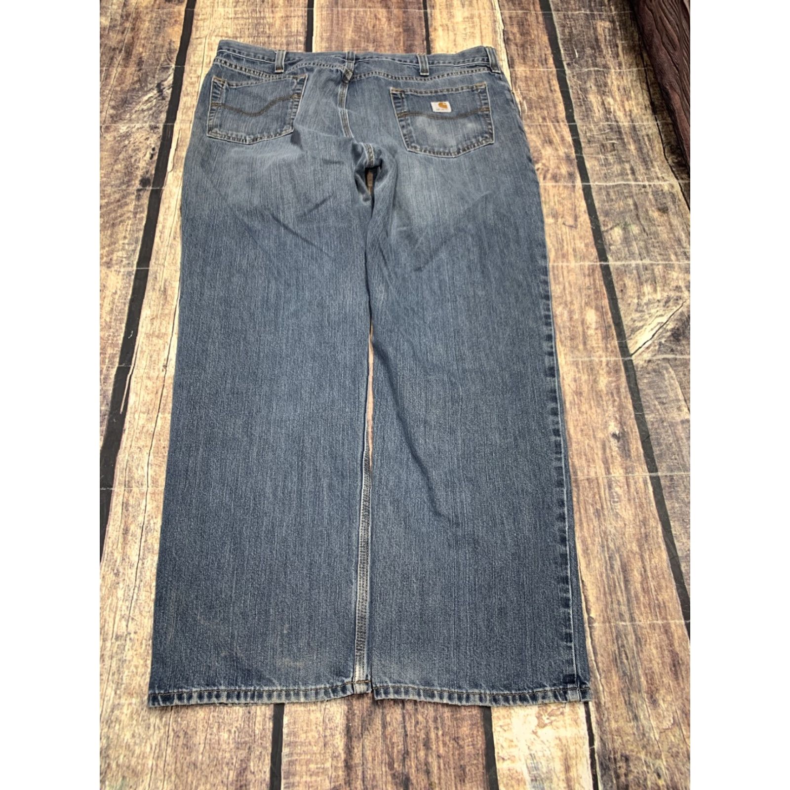 Carhartt Carhartt Jeans Straight Work Denim 40x32 Men Relaxed Fit Blue Denim Pants Size US 40 / EU 56 - 5 Thumbnail