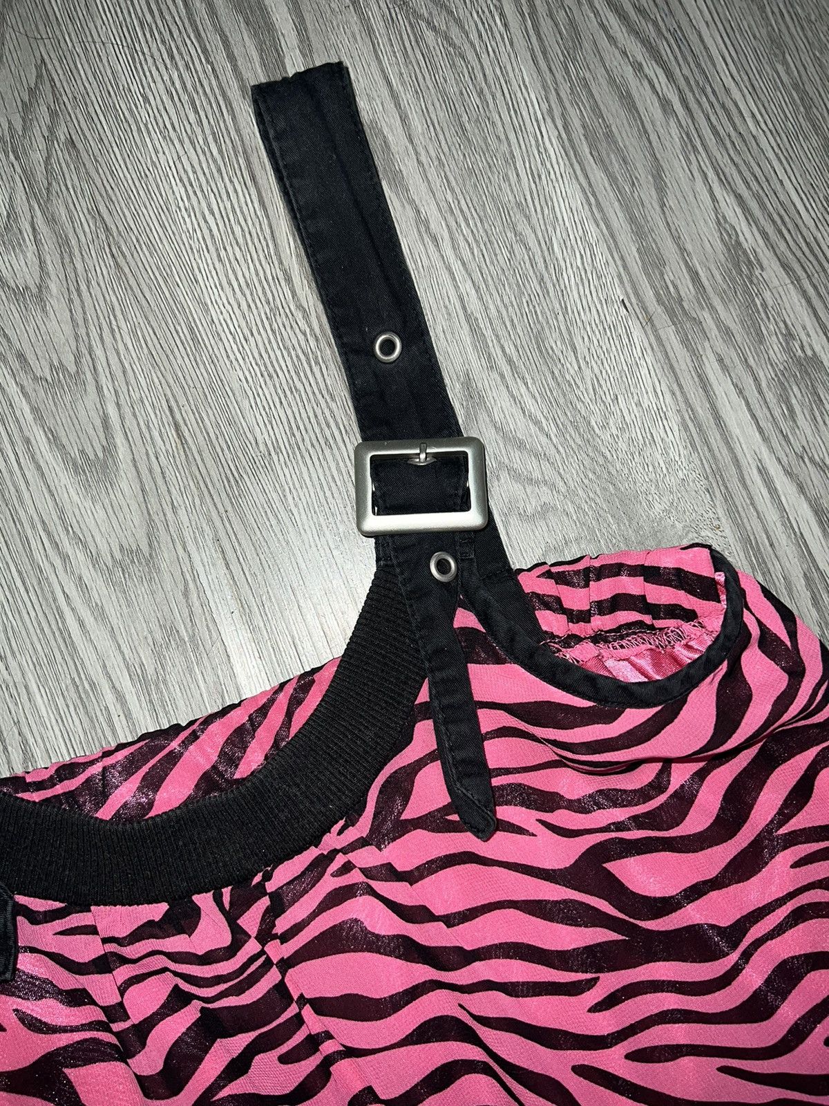 Japanese Brand Colza Pink zebra pumpkin punk dress 🦓💗 Size ONE SIZE - 10 Thumbnail