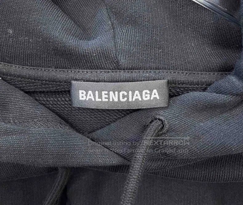 Balenciaga Balenciaga Black and yellow double B snap-hooded sweatshir Size US XS / EU 42 / 0 - 3 Thumbnail