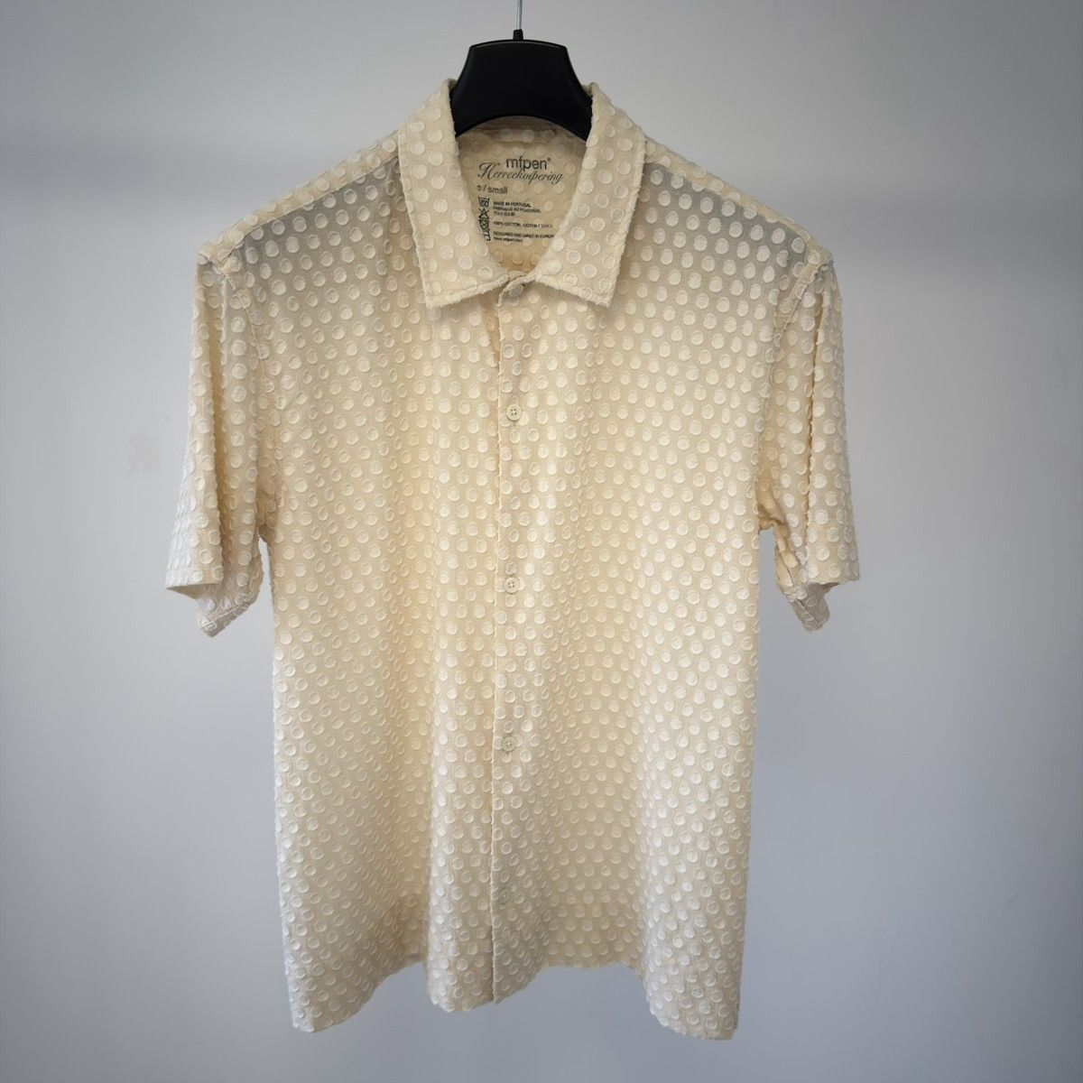 Mfpen Beige ‘3D Tufted Circle’ Cream Shirt Size US S / EU 44-46 / 1 - 15 Thumbnail