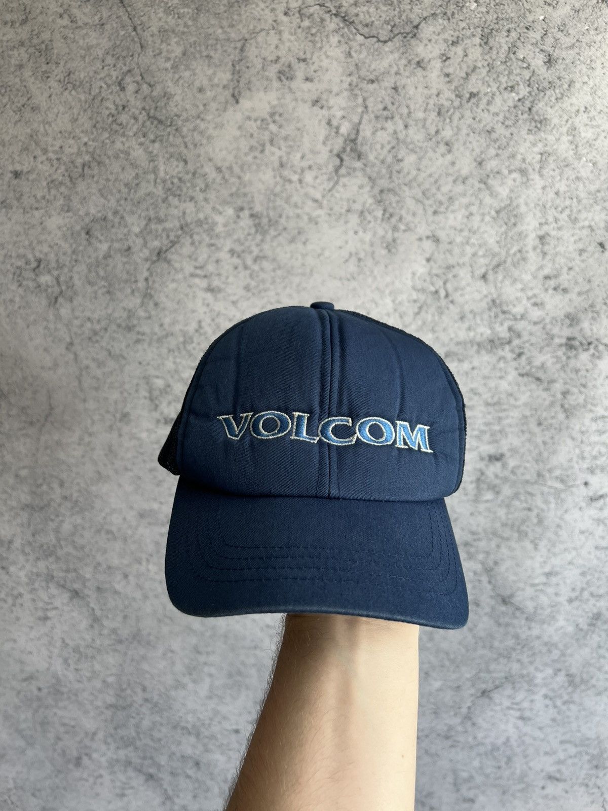 Volcom Volcom Vintage Trucker Cap Blue One Size Made In Korea Size ONE SIZE - 7 Thumbnail