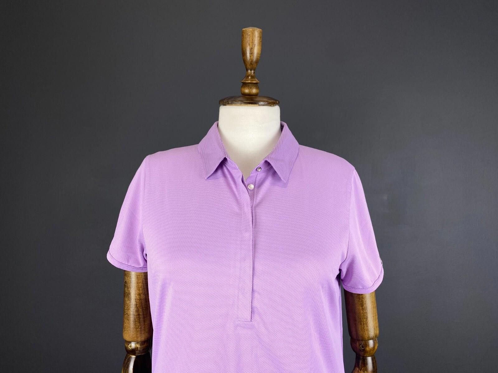 KJUS KJUS Susie Polo Purple Short Sleeve Polo Shirt Size 40 / L Size M / US 6-8 / IT 42-44 - 2 Thumbnail